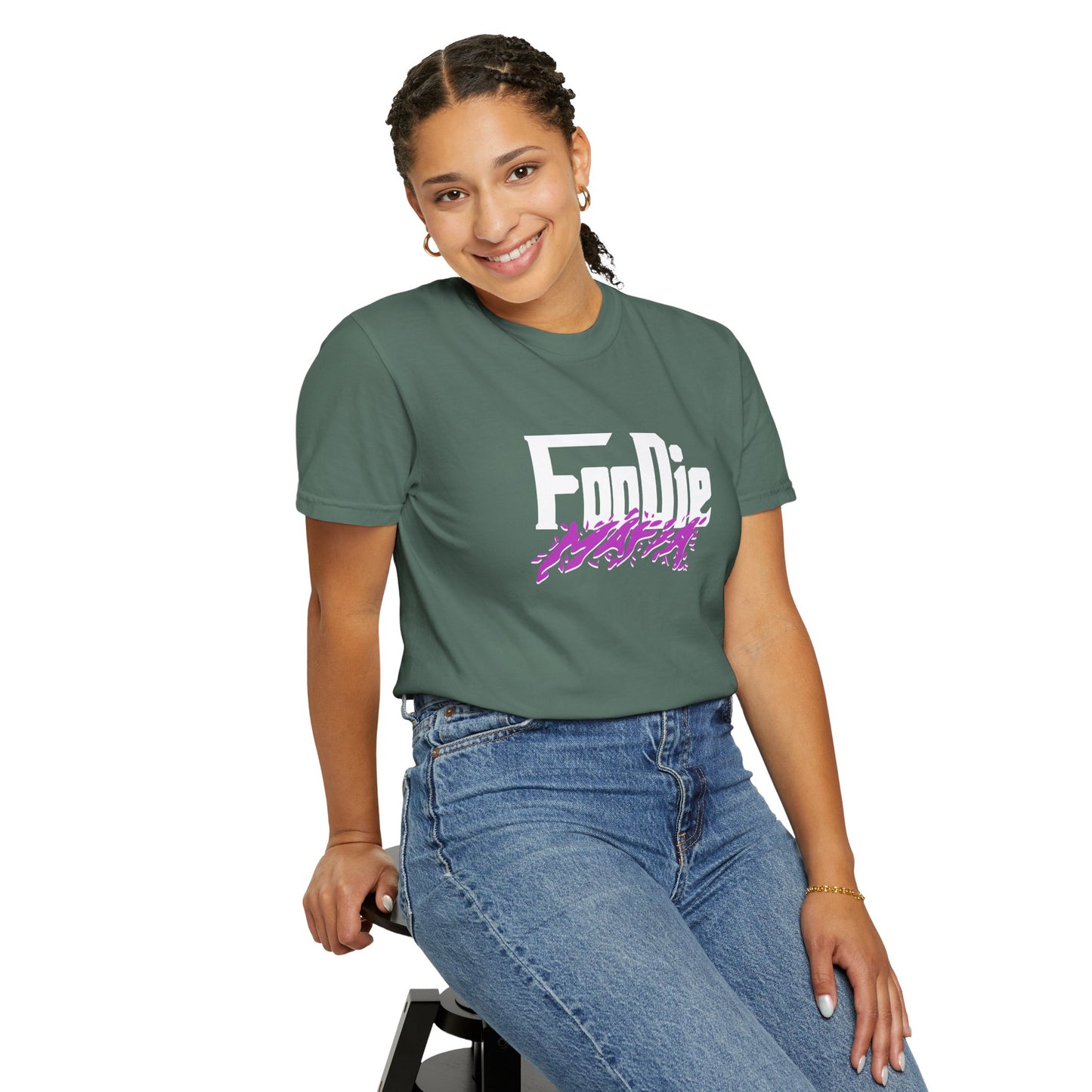 L.O.E.F White Foodie Mafia Tee Shirt (Purple)