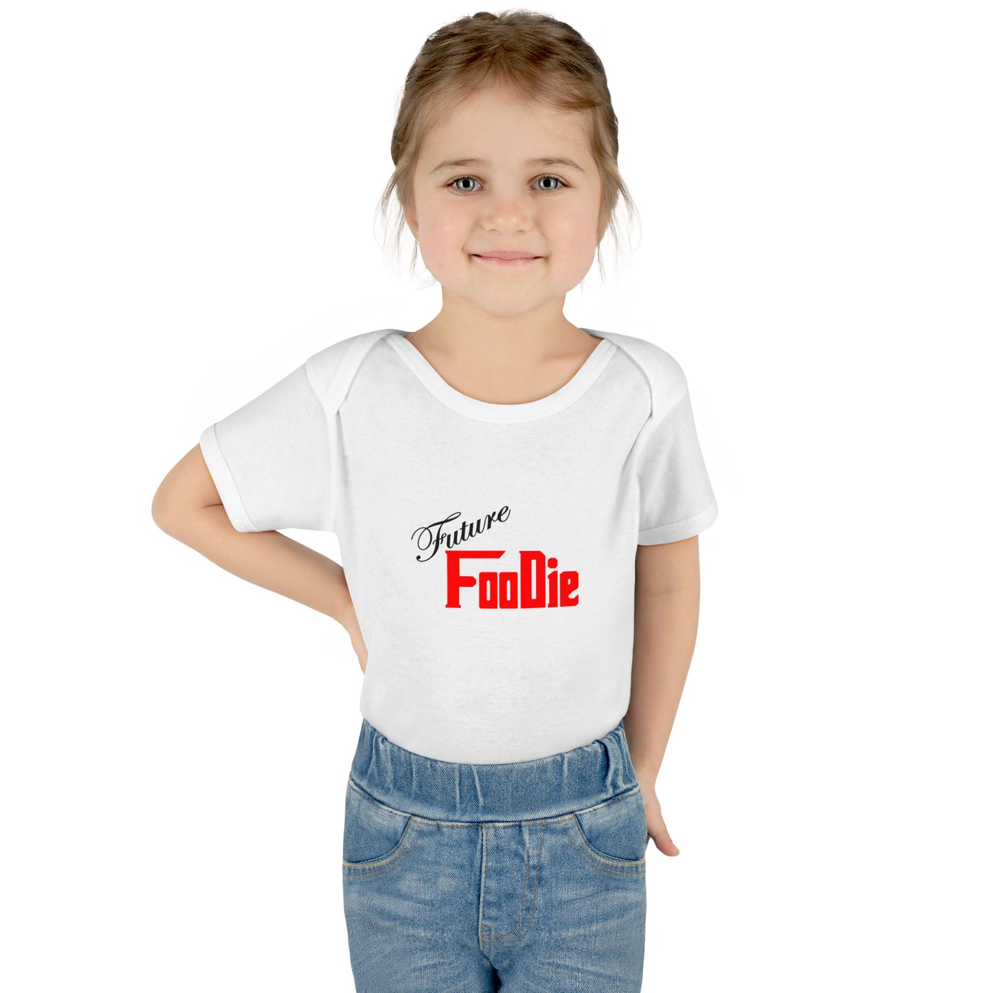 L.O.E.F Future Foodie Toddler Bodysuit (Fiery Red)