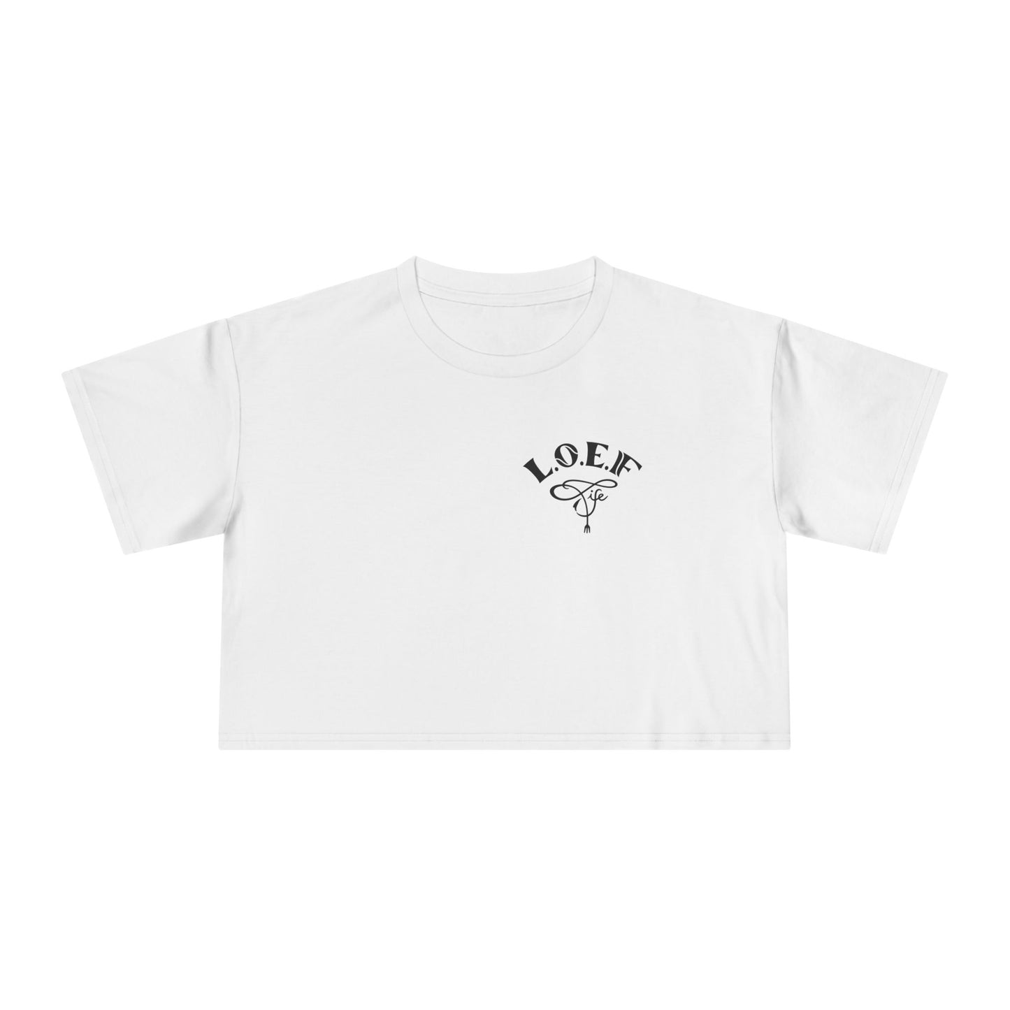 L.O.E.F Foodie 4Life Vegan Crop Tee (Rust)
