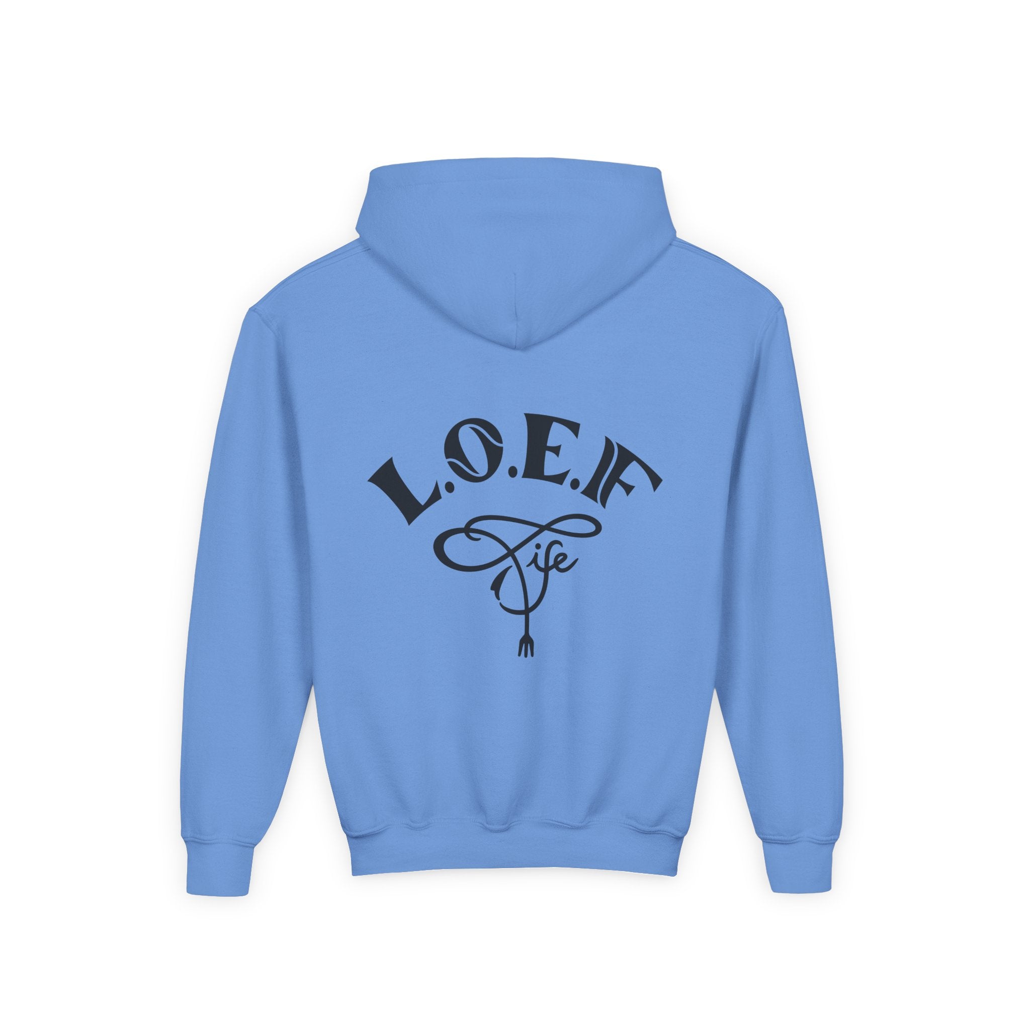 L.O.E.F Foodie 4Life Young Hoodie (Fuchsia)