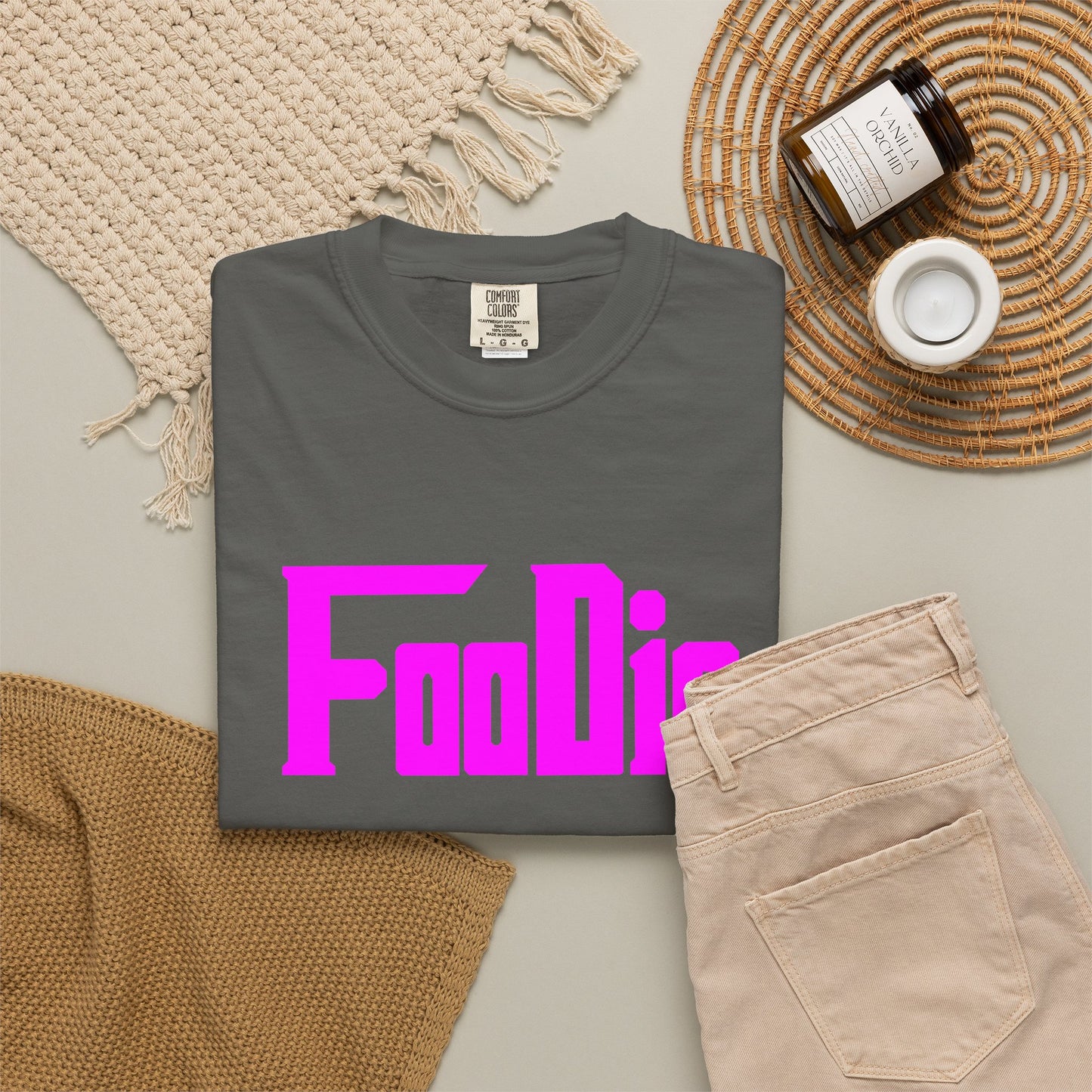L.O.E.F Foodie Unisex Tee Shirt (Fuchsia)