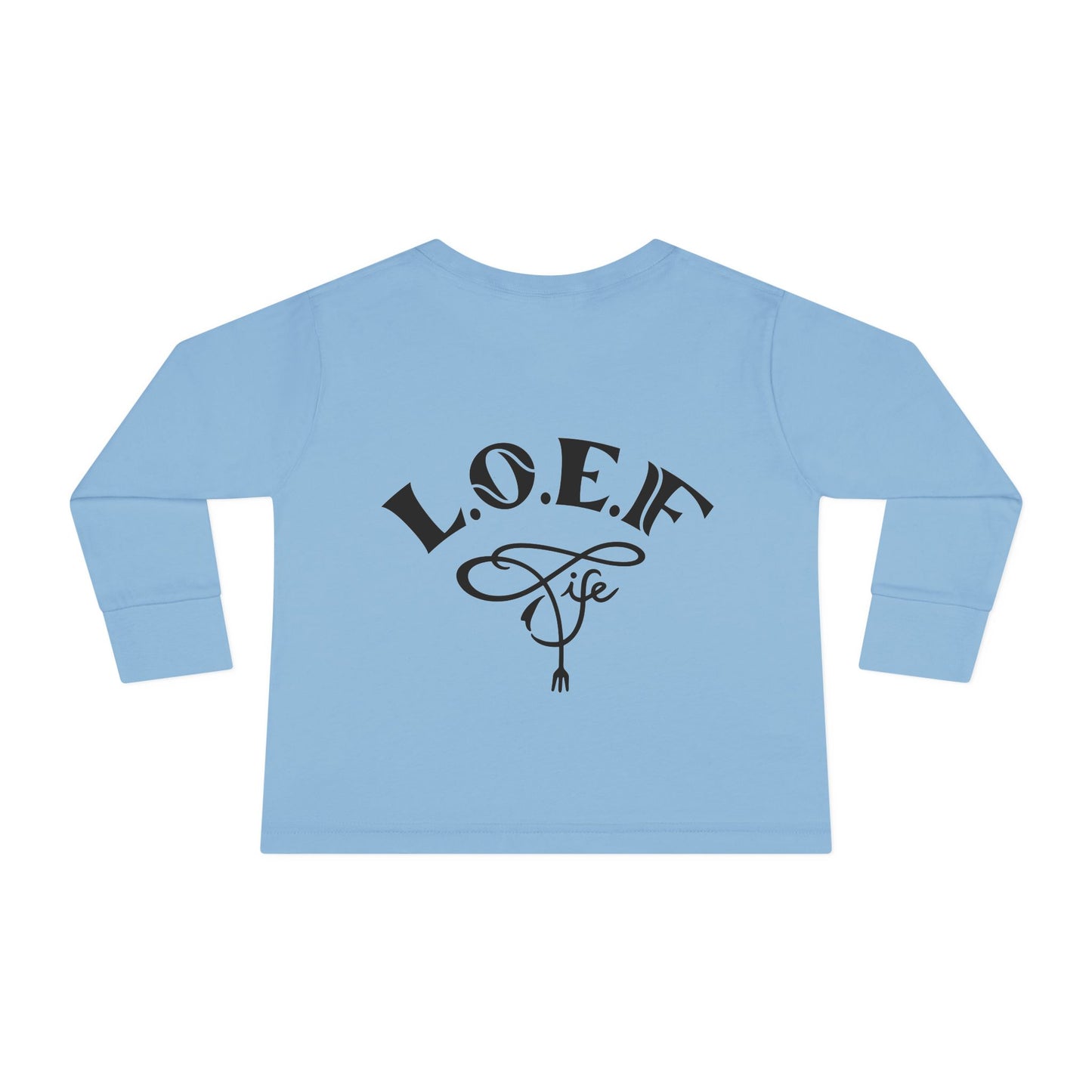 L.O.E.F Foodie 4Life Baby Long Sleeve Tee  (Violet)