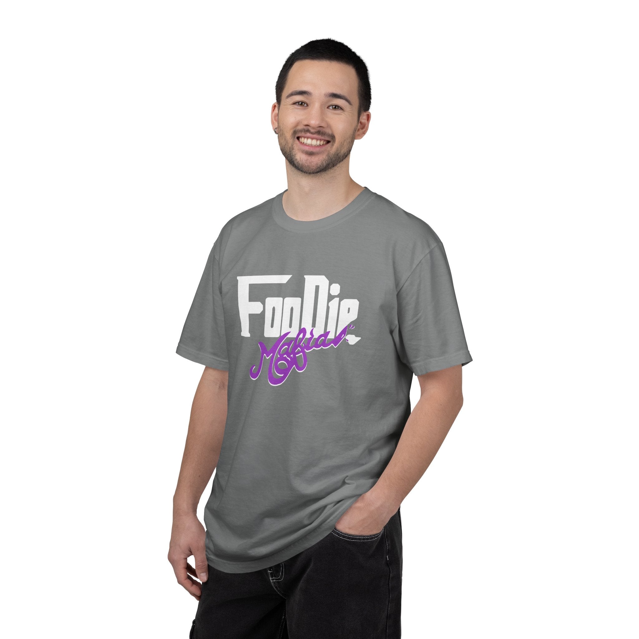 L.O.E.F Foodie Mafia Unisex Tee Shirt  (Purple)