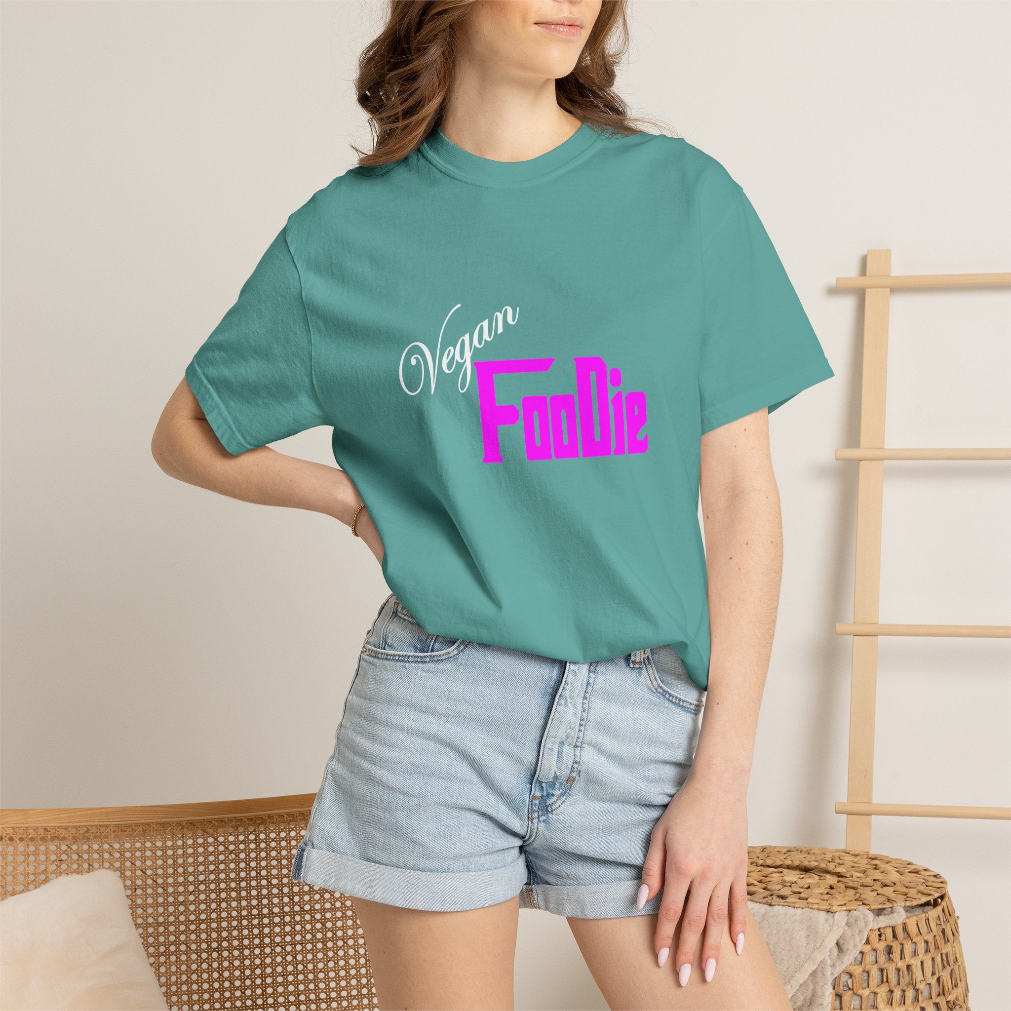 L.O.E.F Unisex Vegan Foodie Tee Shirt (Fuchsia)