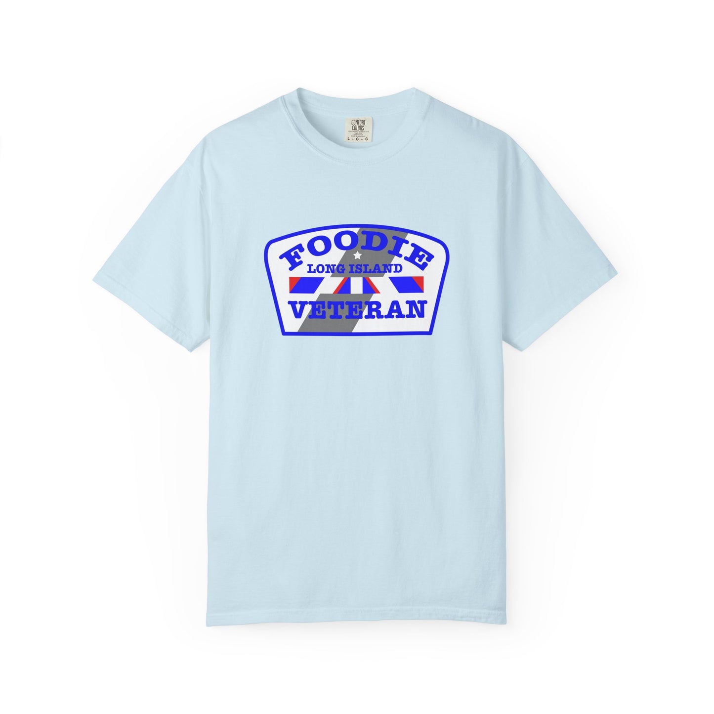 L.O.E.F Foodie Veteran Long Island Unisex Tee Shirt (Blue)
