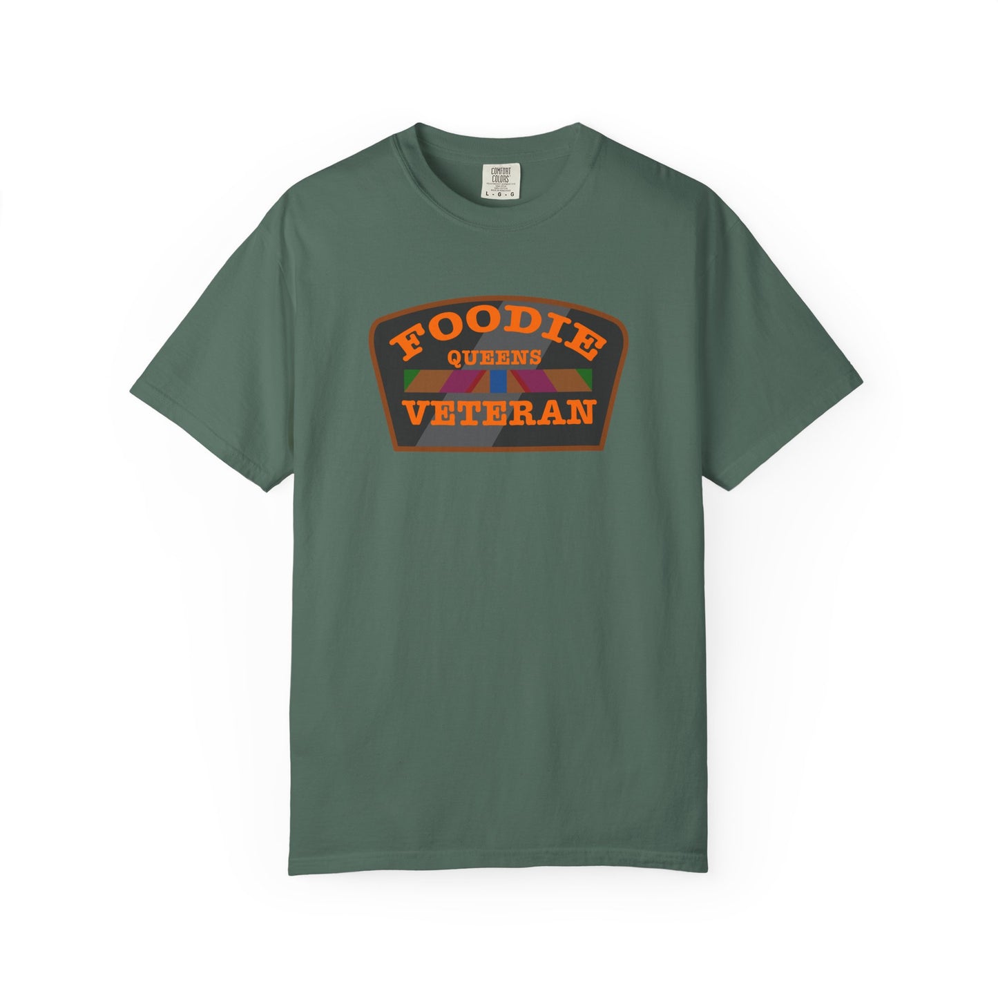L.O.E.F Foodie Veteran QUEENS Unisex Tee Shirt (Orange)