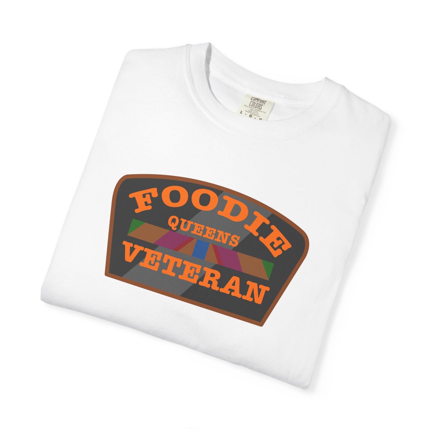 L.O.E.F Foodie Veteran QUEENS Unisex Tee Shirt (Orange)