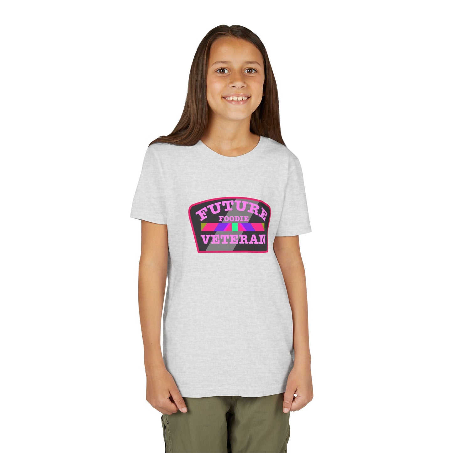 L.O.E.F Future Foodie Veteran Kids Tee Shirt (Pink)