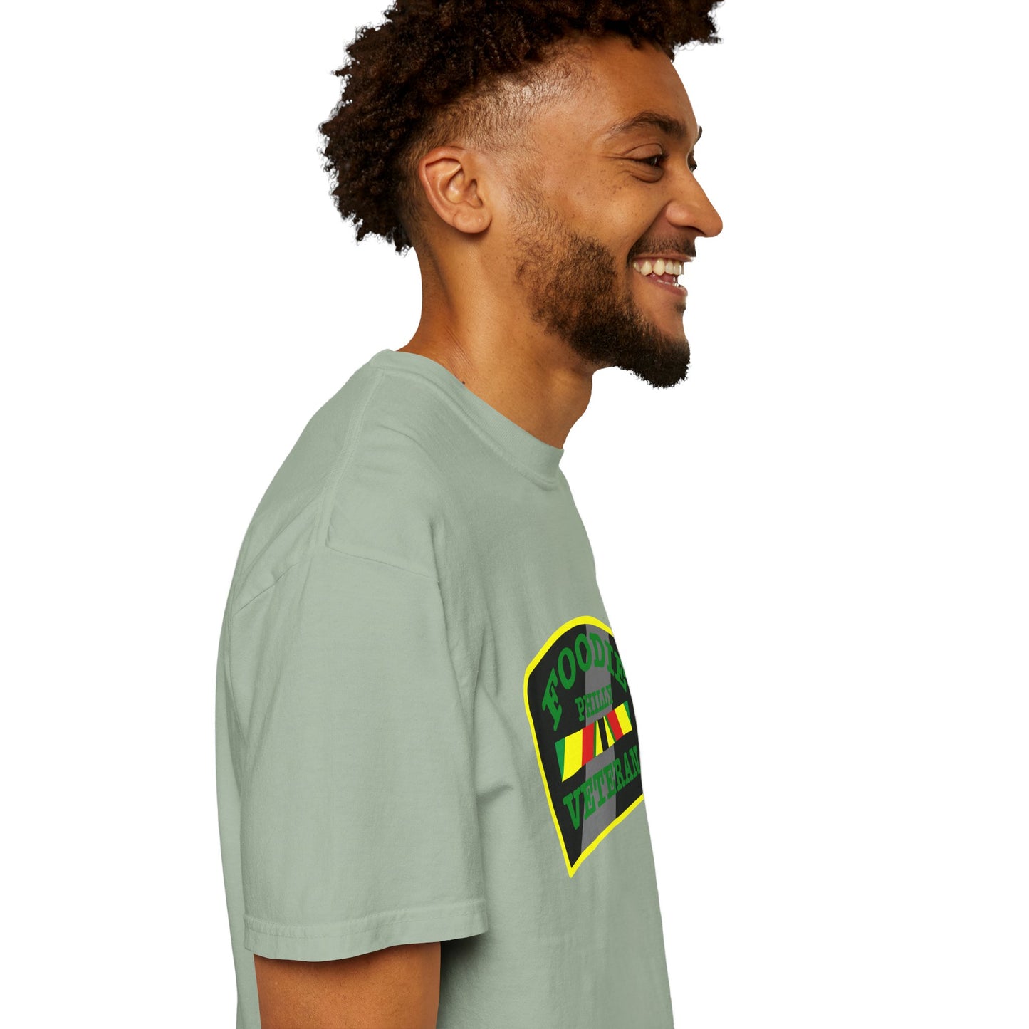 L.O.E.F Foodie Veteran PHILLY Unisex Tee Shirt (Green)