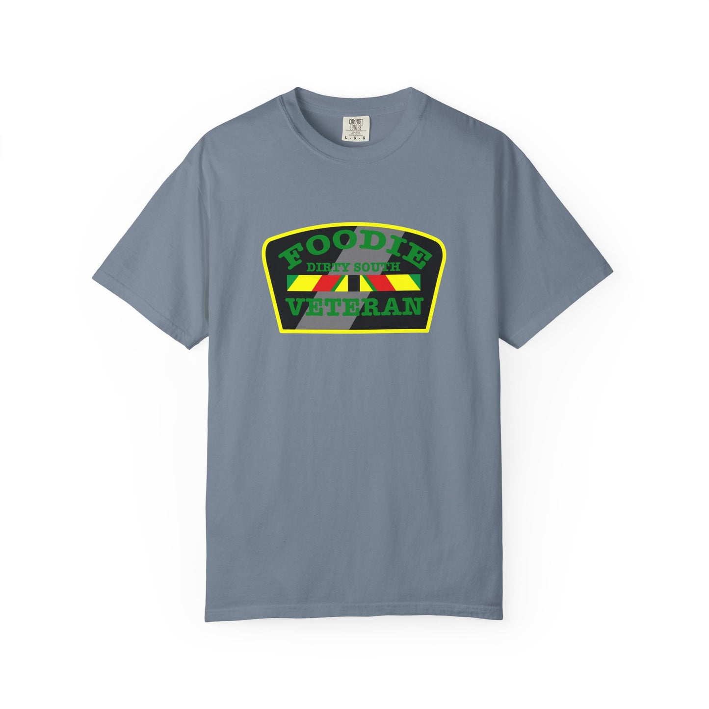 L.O.E.F Foodie Veteran DIRTY SOUTH Unisex Tee Shirt (Green)
