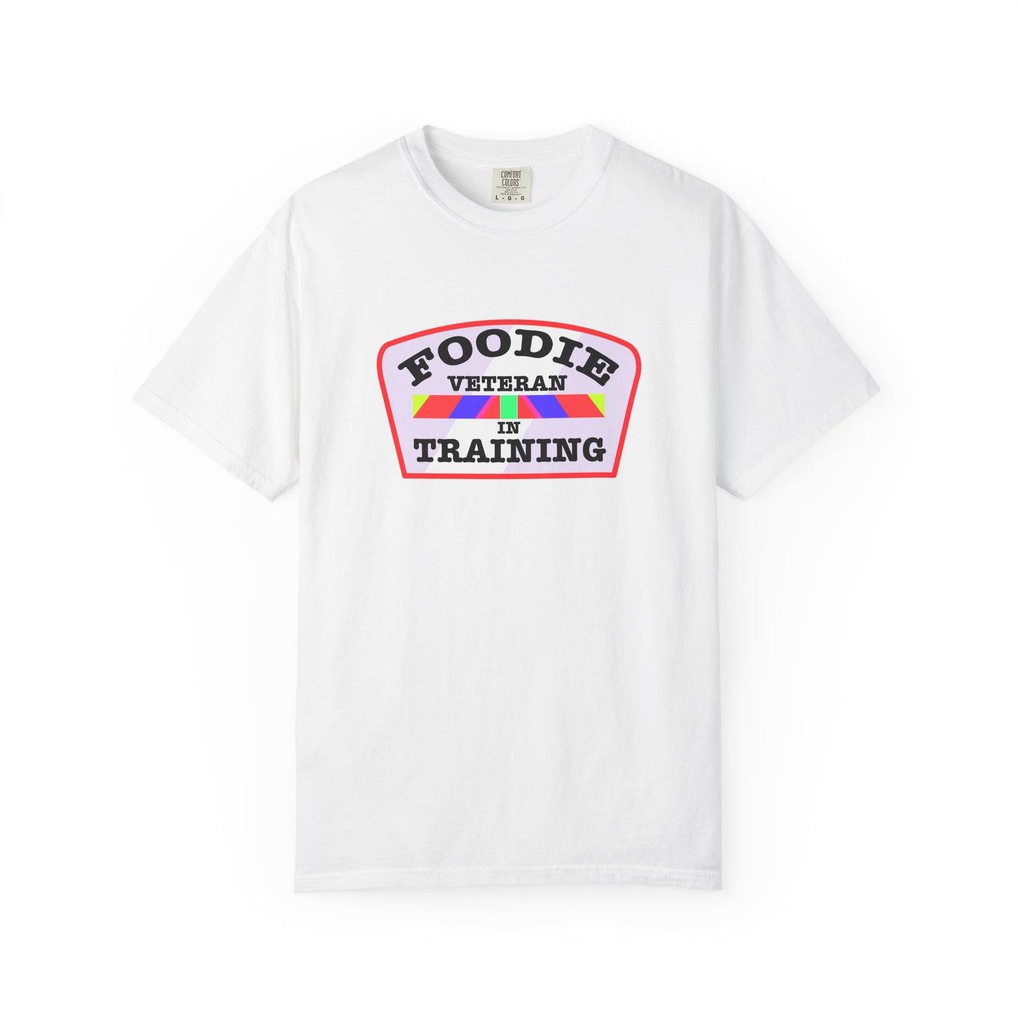 L.O.E.F Foodie Veteran IN TRAINING Unisex Tee Shirt (Soft Pink)