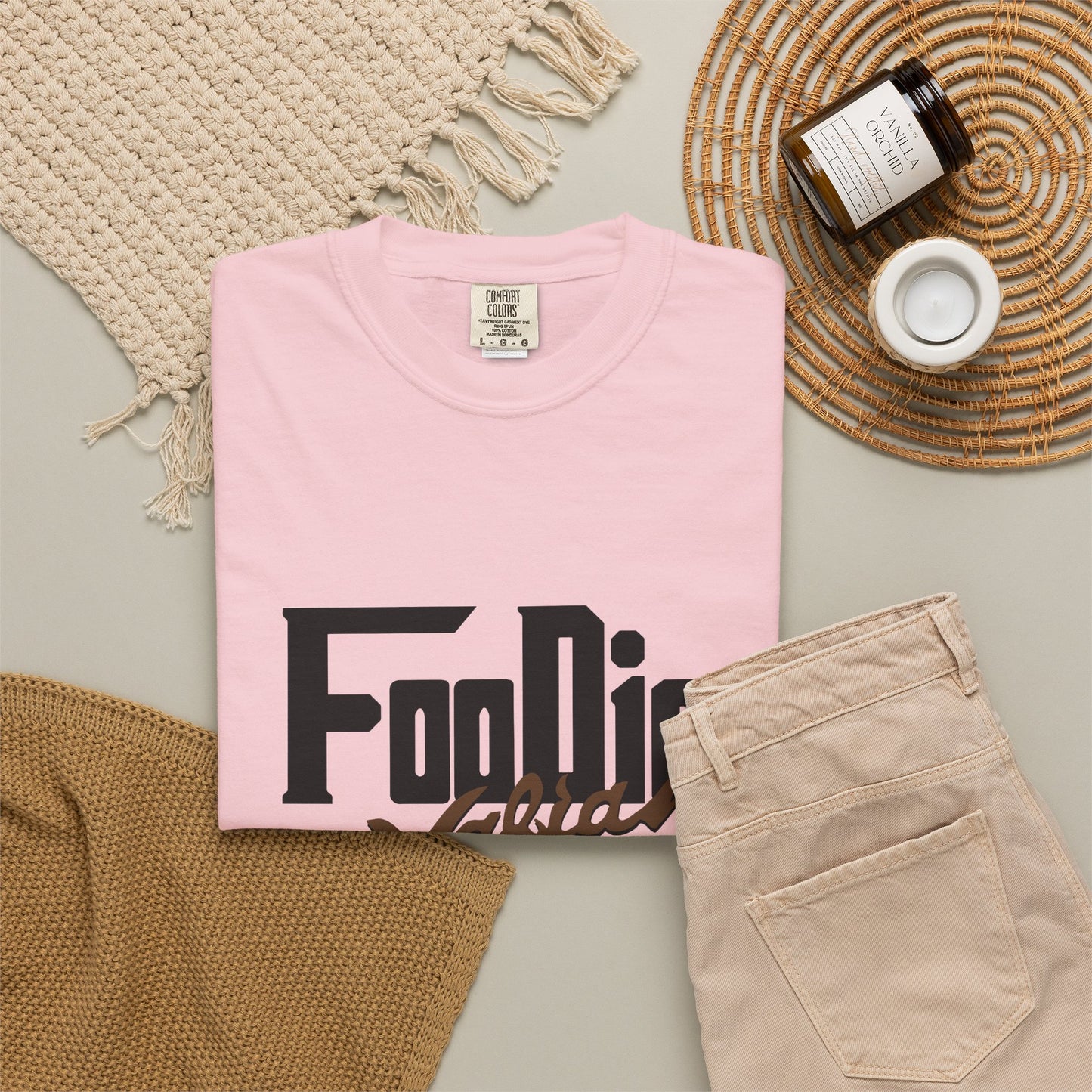 L.O.E.F Foodie Mafia Unisex Tee shirt (Dark Brown)