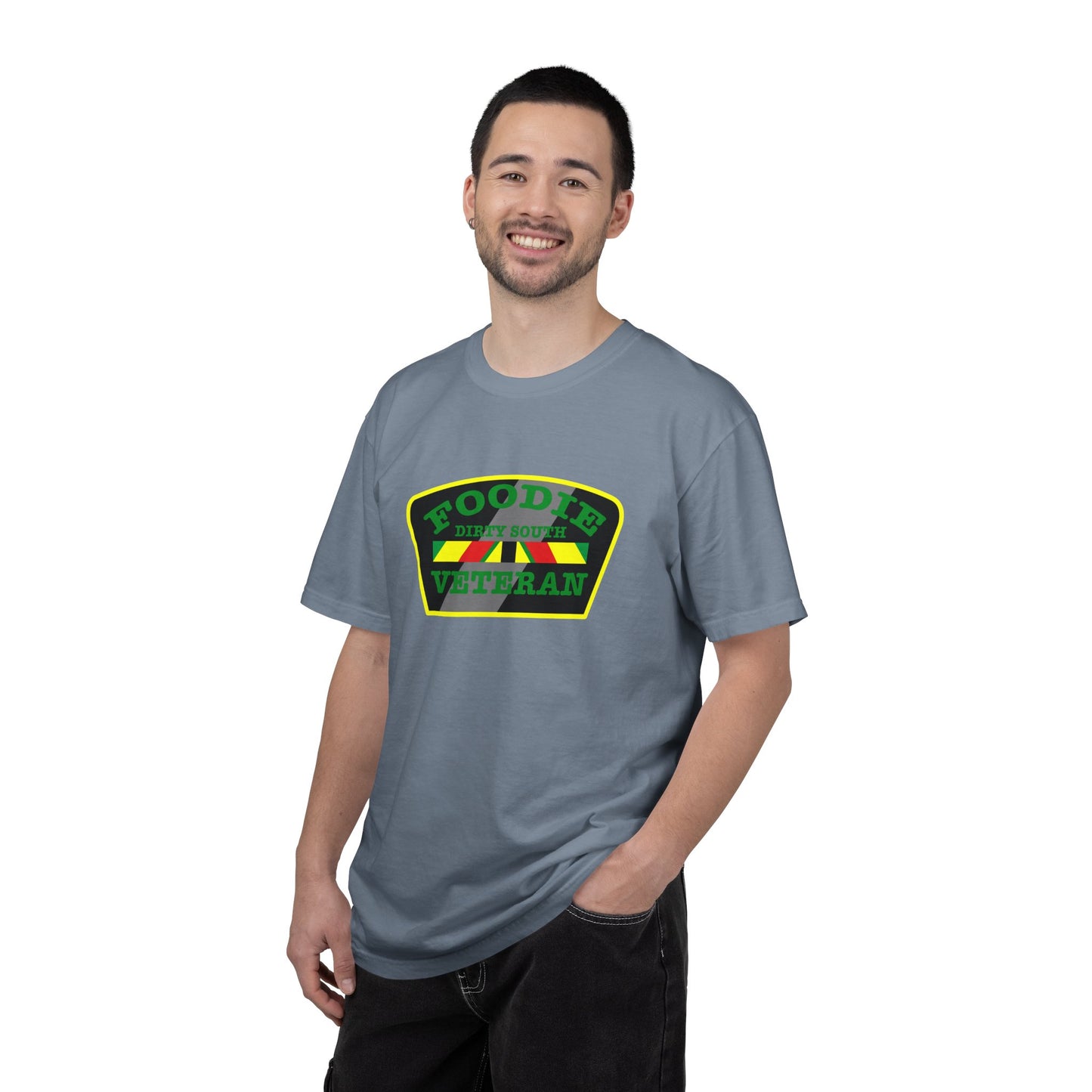 L.O.E.F Foodie Veteran DIRTY SOUTH Unisex Tee Shirt (Green)