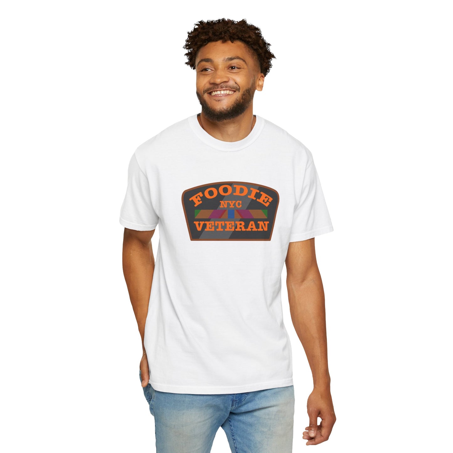 L.O.E.F Foodie Veteran NYC Unisex Tee Shirt (Orange)