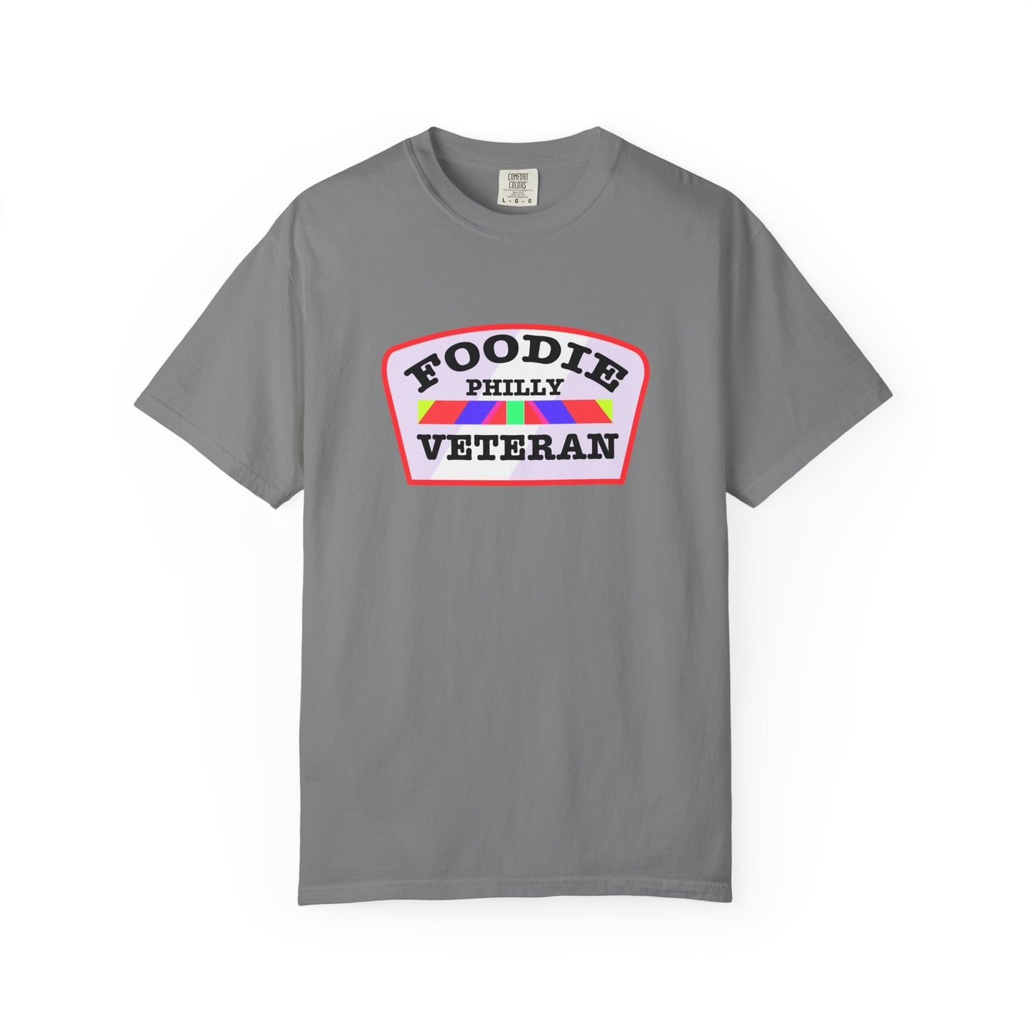 L.O.E.F Foodie Veteran PHILLY Unisex Tee Shirt (Soft Pink)