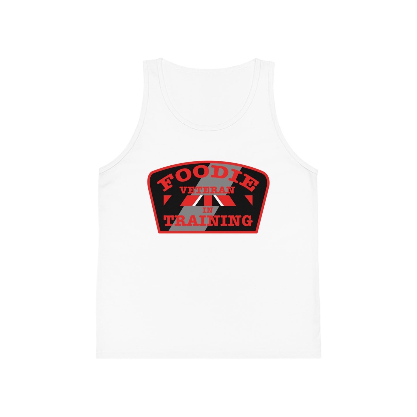 L.O.E.F Foodie Veteran In Training Kids Tank Top (Red)