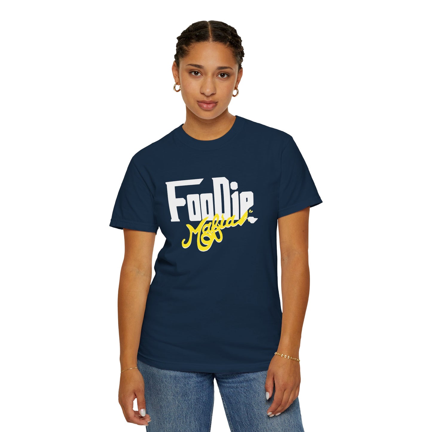 L.O.E.F Foodie Mafia Unisex Tee Shirt  (Yellow)