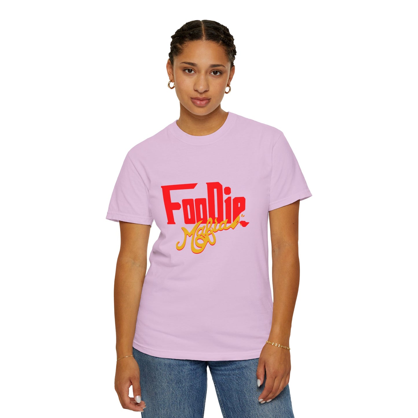 L.O.E.F Red Foodie Mafia Unisex Tee Shirt (Gold)