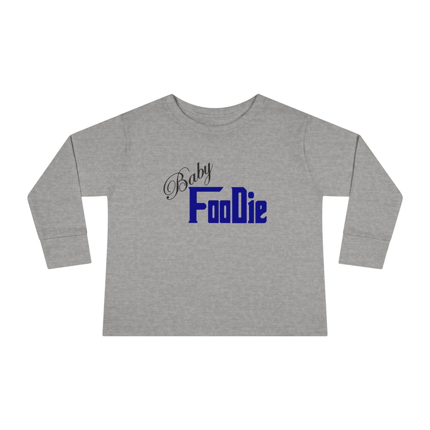 L.O.E.F Baby Foodie Toddler Long Sleeve Tee (Dark Blue)