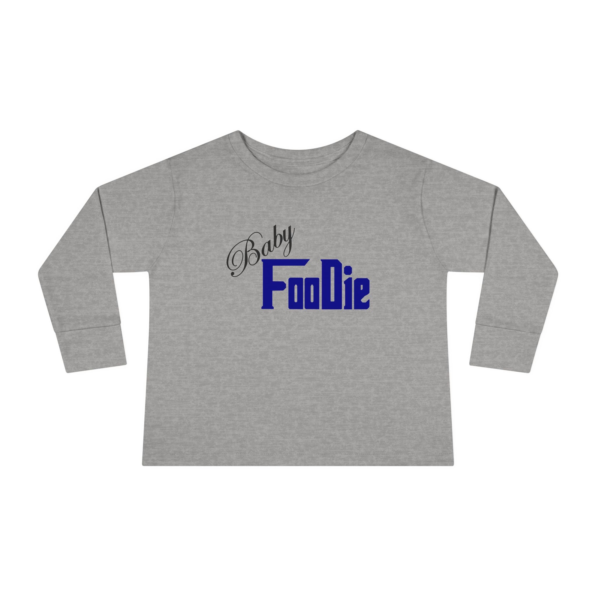 L.O.E.F Baby Foodie Toddler Long Sleeve Tee (Dark Blue)