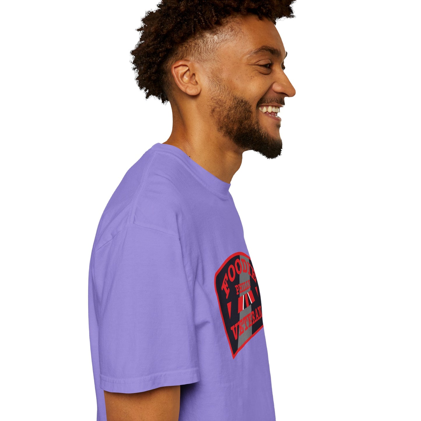 L.O.E.F Foodie Veteran PHILLY Unisex Tee Shirt (Red)
