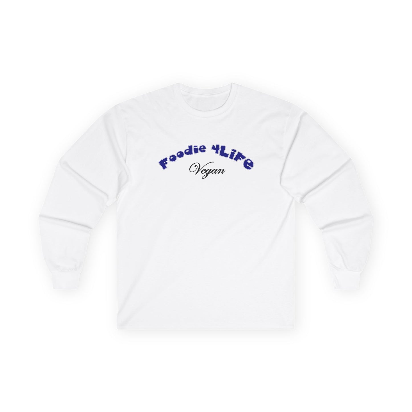 L.O.E.F Foodie 4Life Vegan Long Sleeve Tee (Dark Blue)