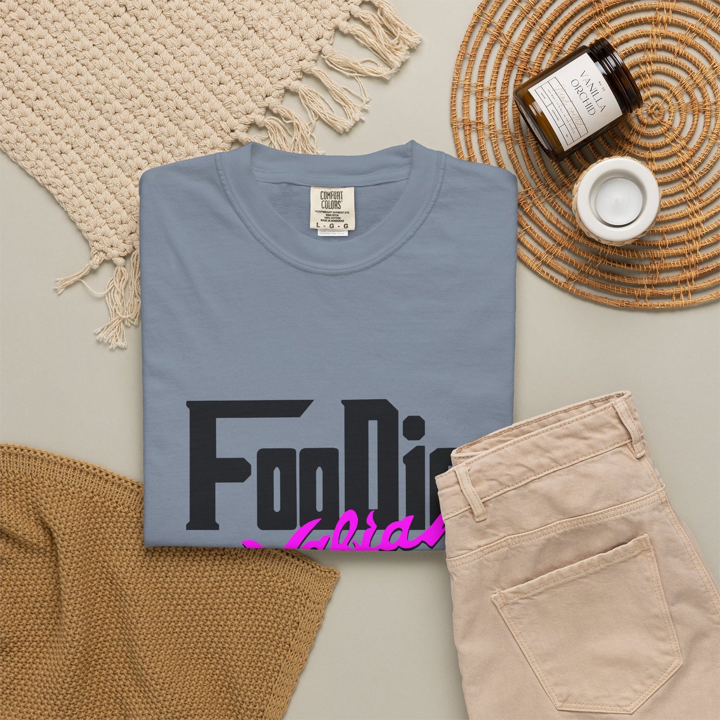 L.O.E.F Foodie Mafia Unisex Tee Shirt (Bright Purple)