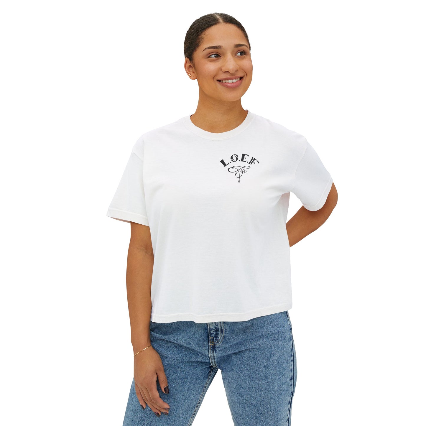 L.O.E.F Foodie 4Life Certified Boxy Tee (Fiery Red)