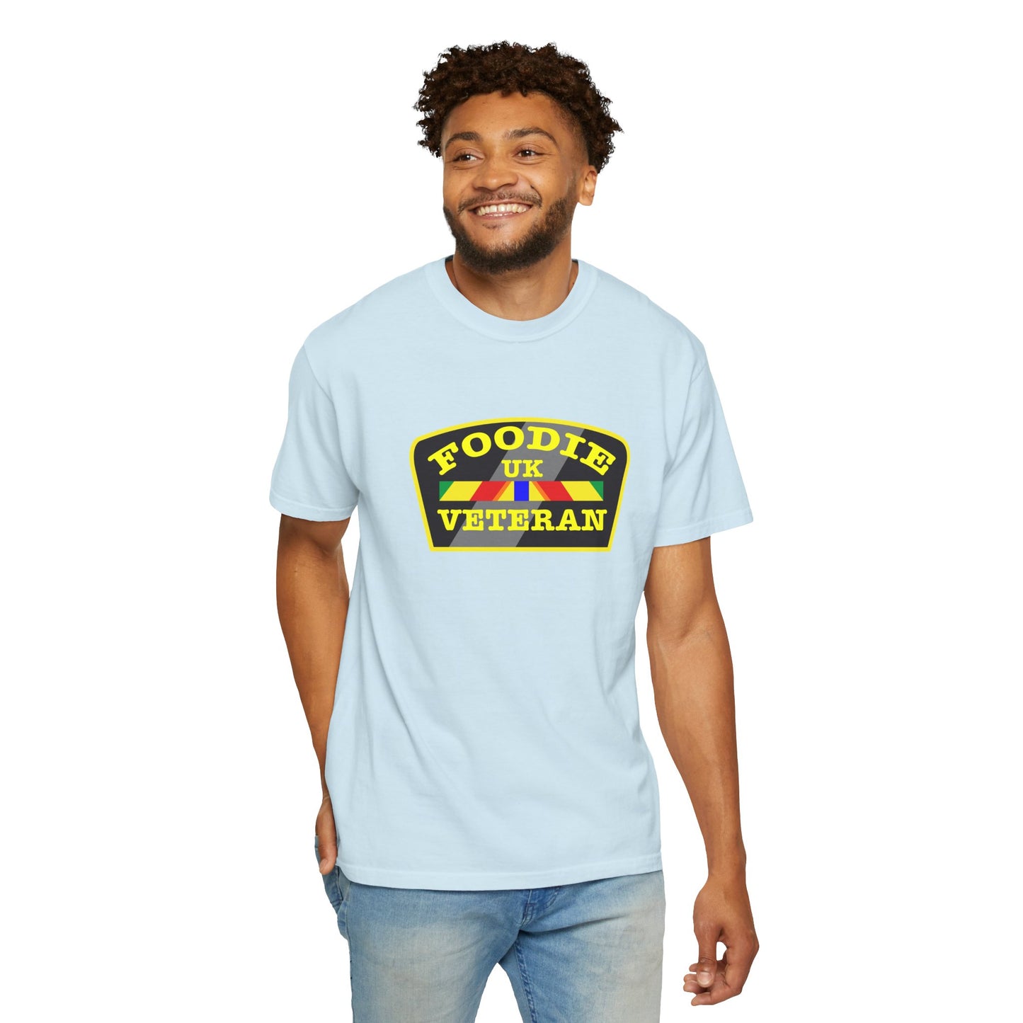 L.O.E.F Foodie Veteran UK Unisex Tee Shirt (Yellow)