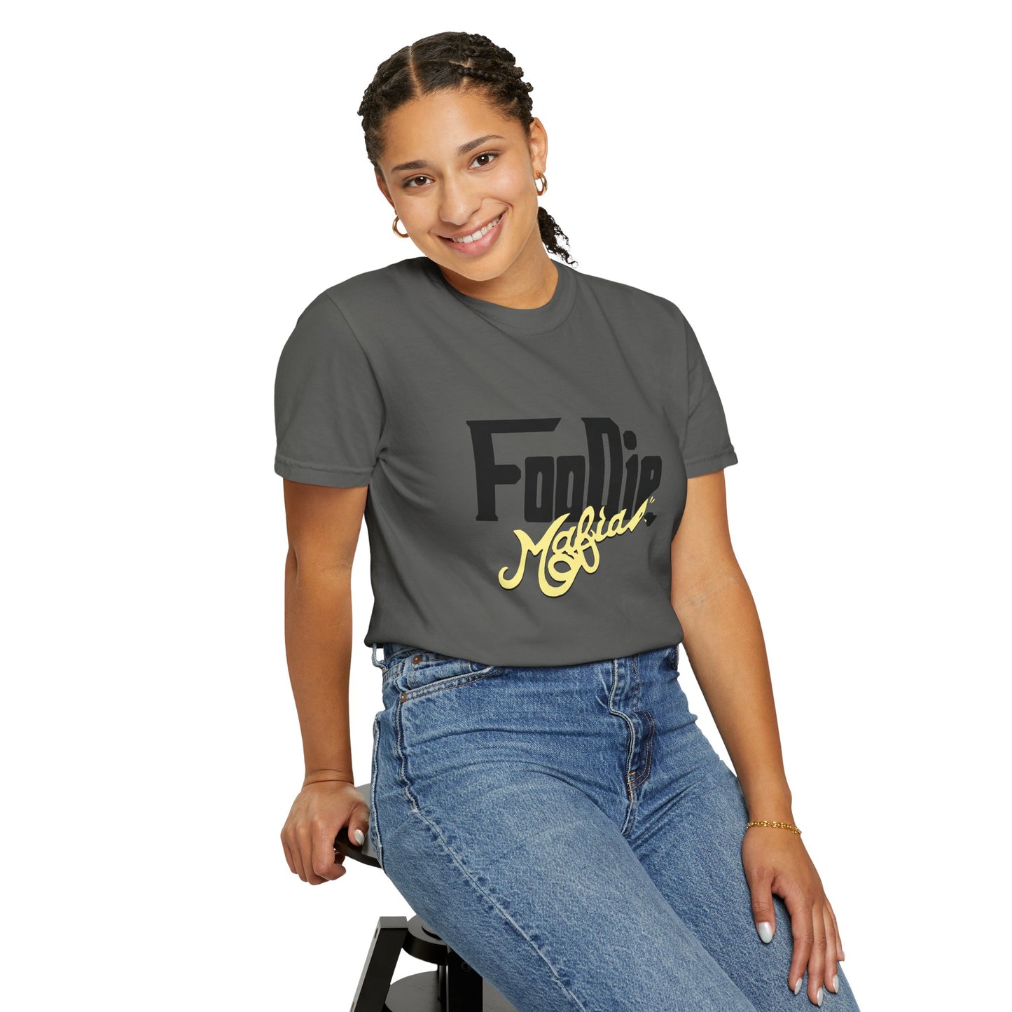 L.O.E.F Foodie Mafia Unisex Tee shirt (Soft Yellow)