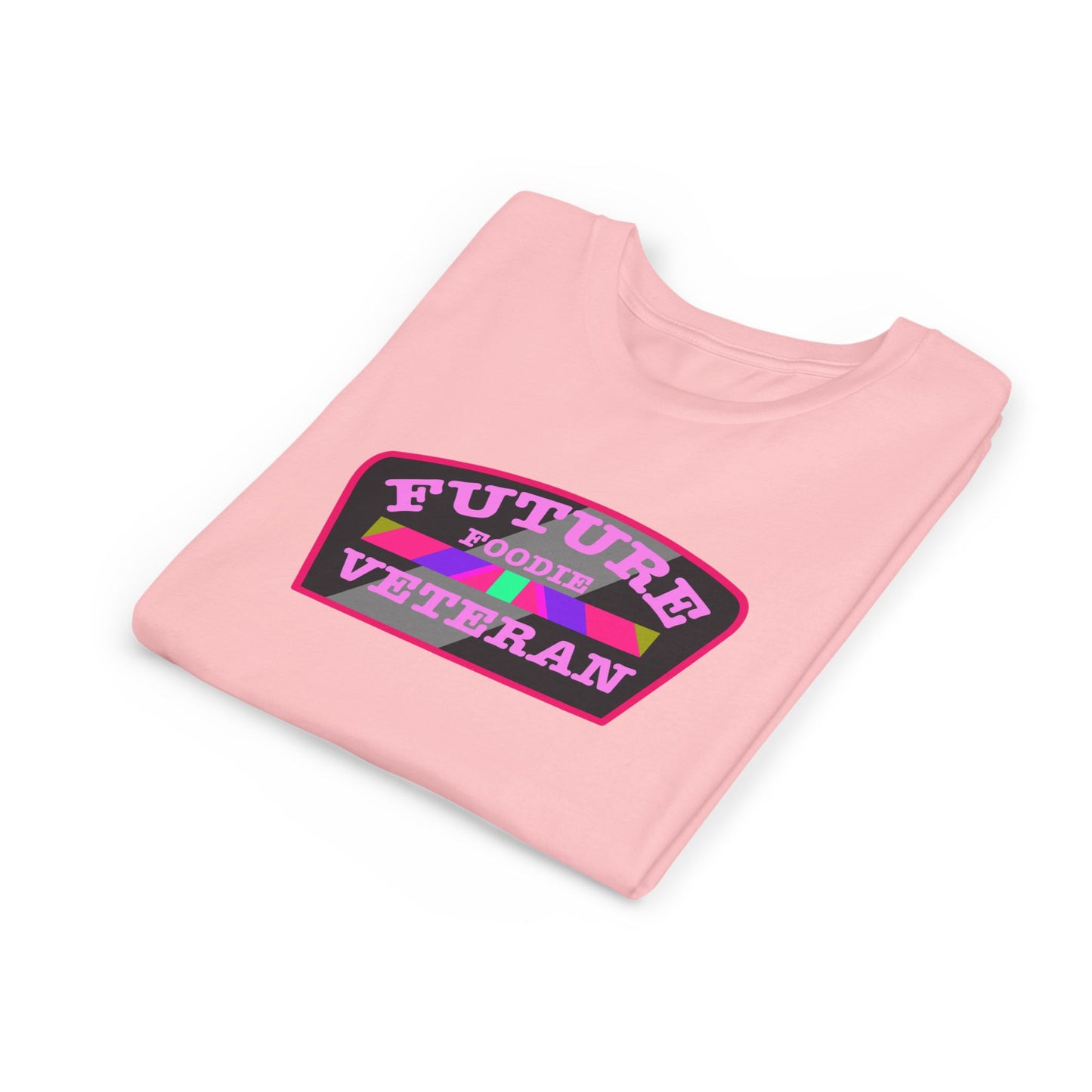 L.O.E.F Future Foodie Veteran Kids Tee Shirt (Pink)