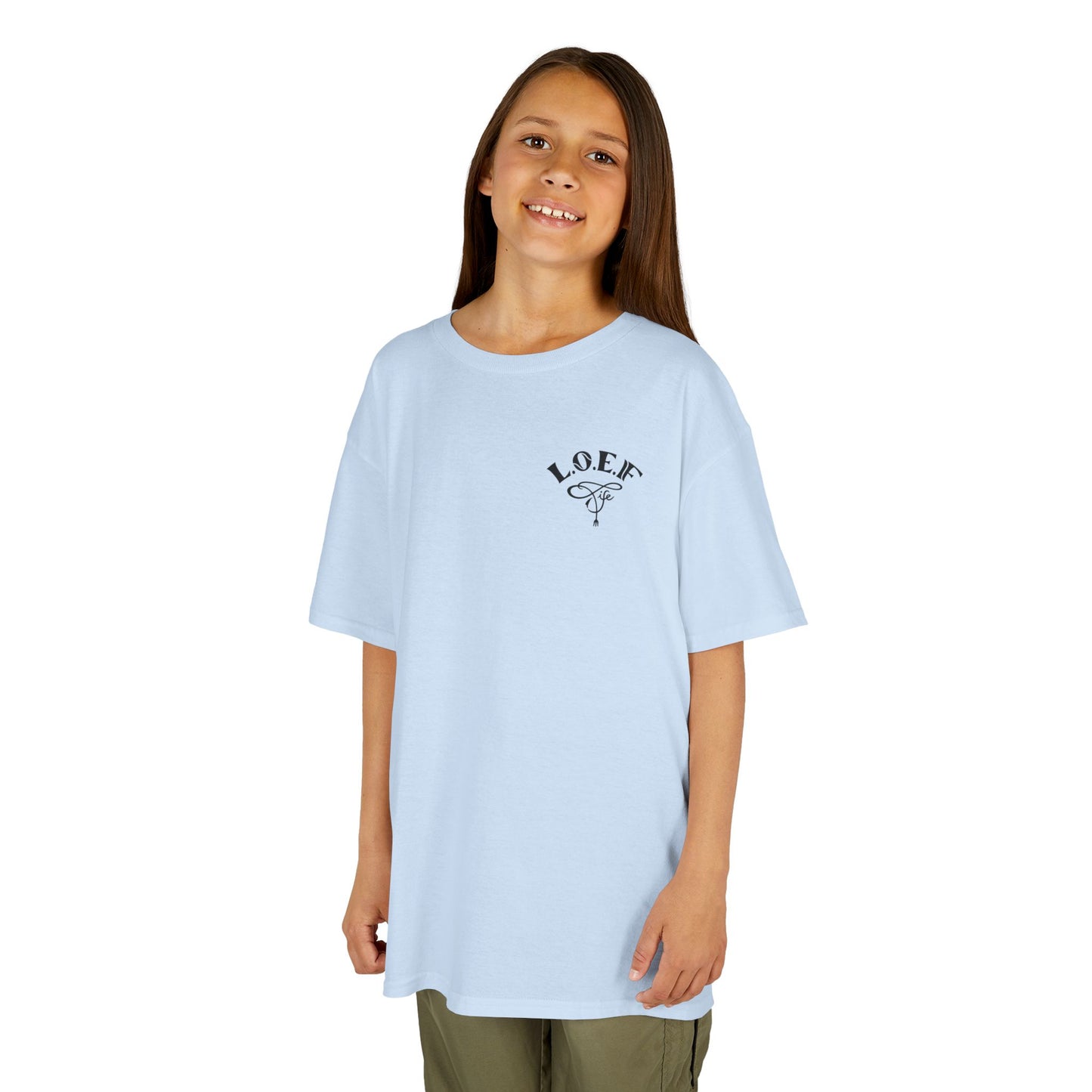 L.O.E.F Foodie 4Life Young Tee Shirt  (Black)