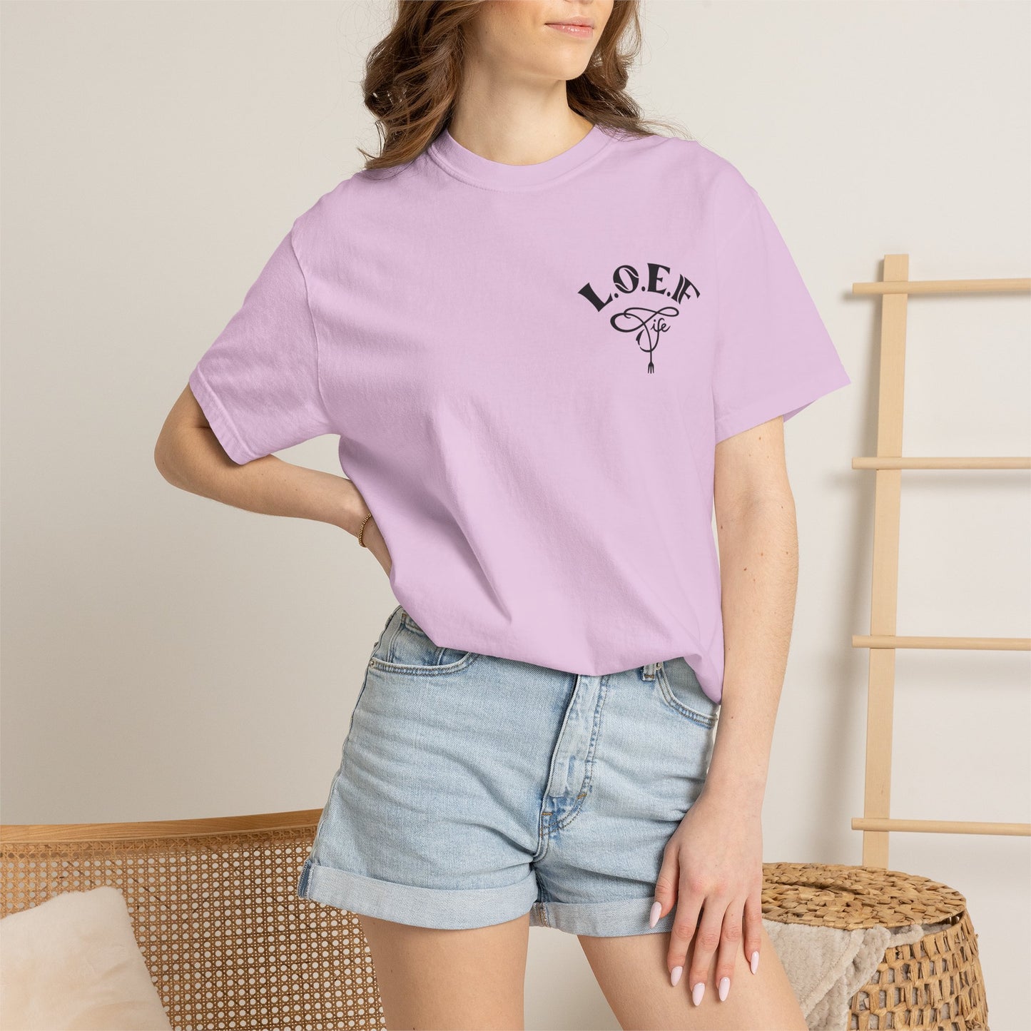 L.O.E.F Foodie 4Life Vegan Unisex Tee Shirt (Neon Green)