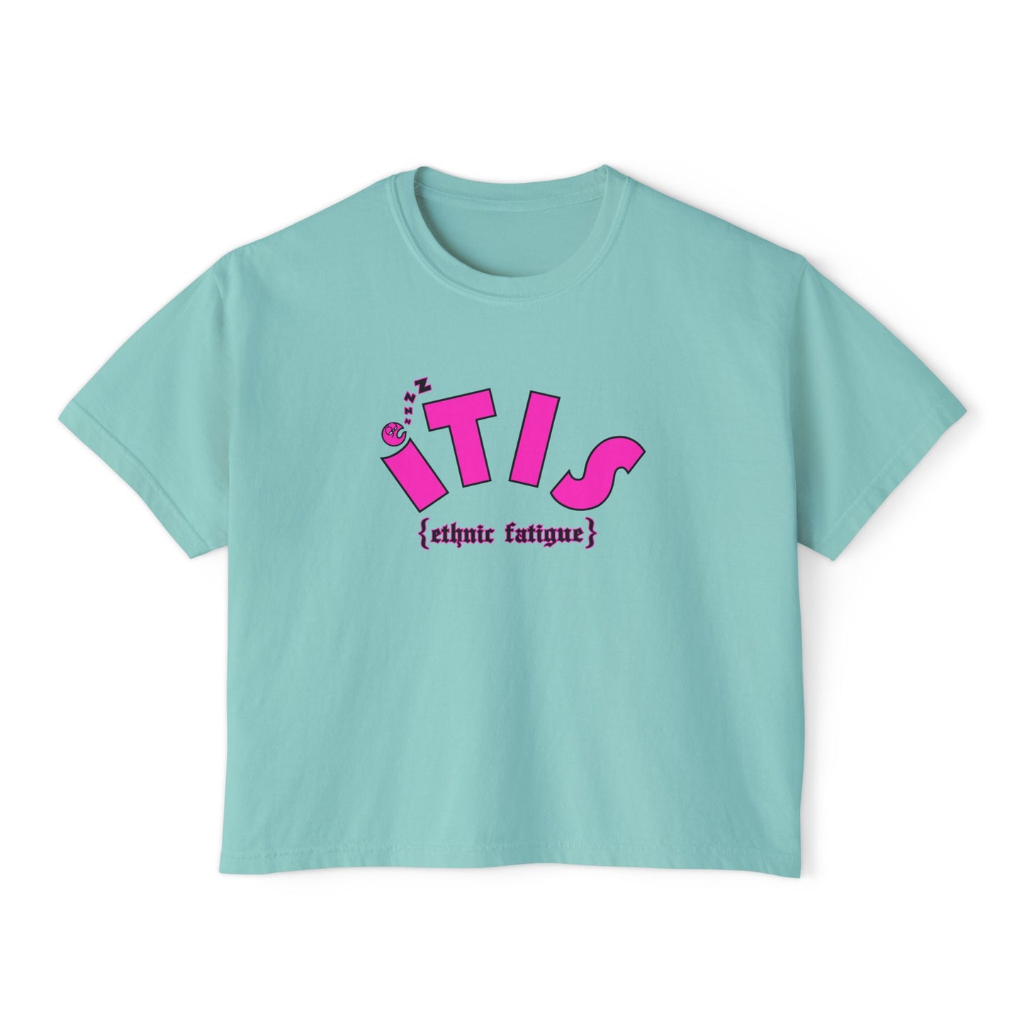 L.O.E.F ITIS Women Boxy Tee (Pink)