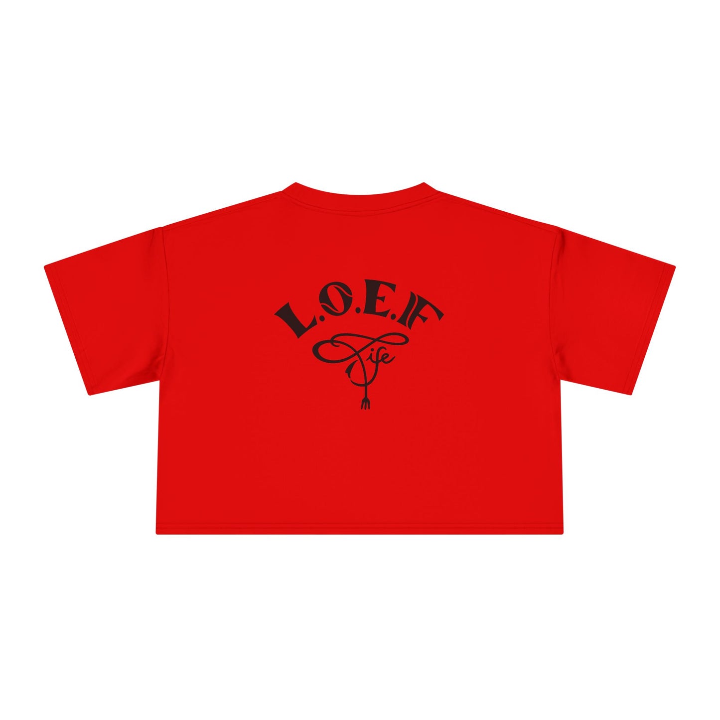 L.O.E.F Foodie 4Life Certified Crop Tee (Black)