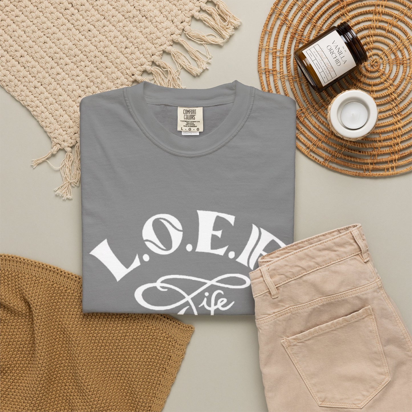 L.O.E.F Life Unisex Tee Shirt (White)