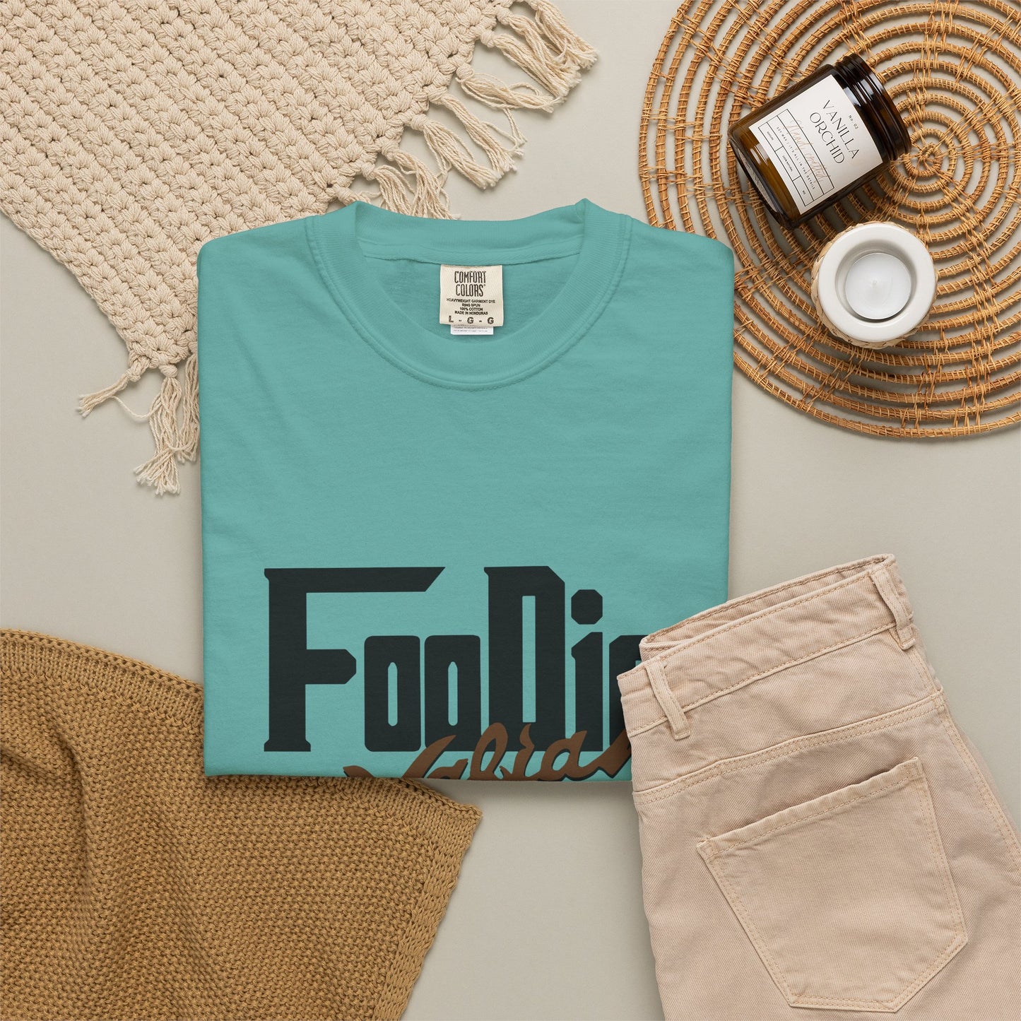 L.O.E.F Foodie Mafia Unisex Tee shirt (Dark Brown)