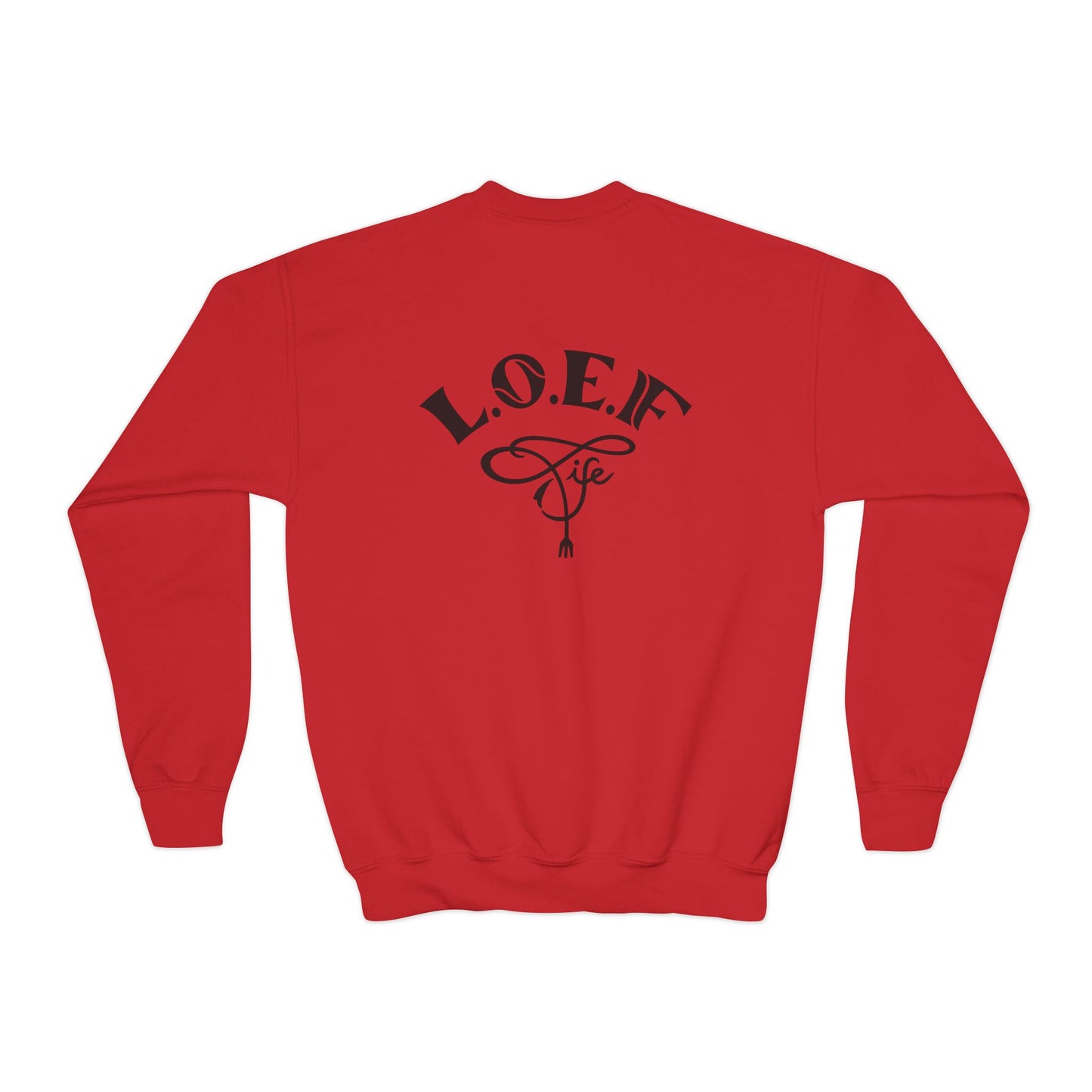 L.O.E.F Foodie 4Life Young Sweatshirt  (Black)