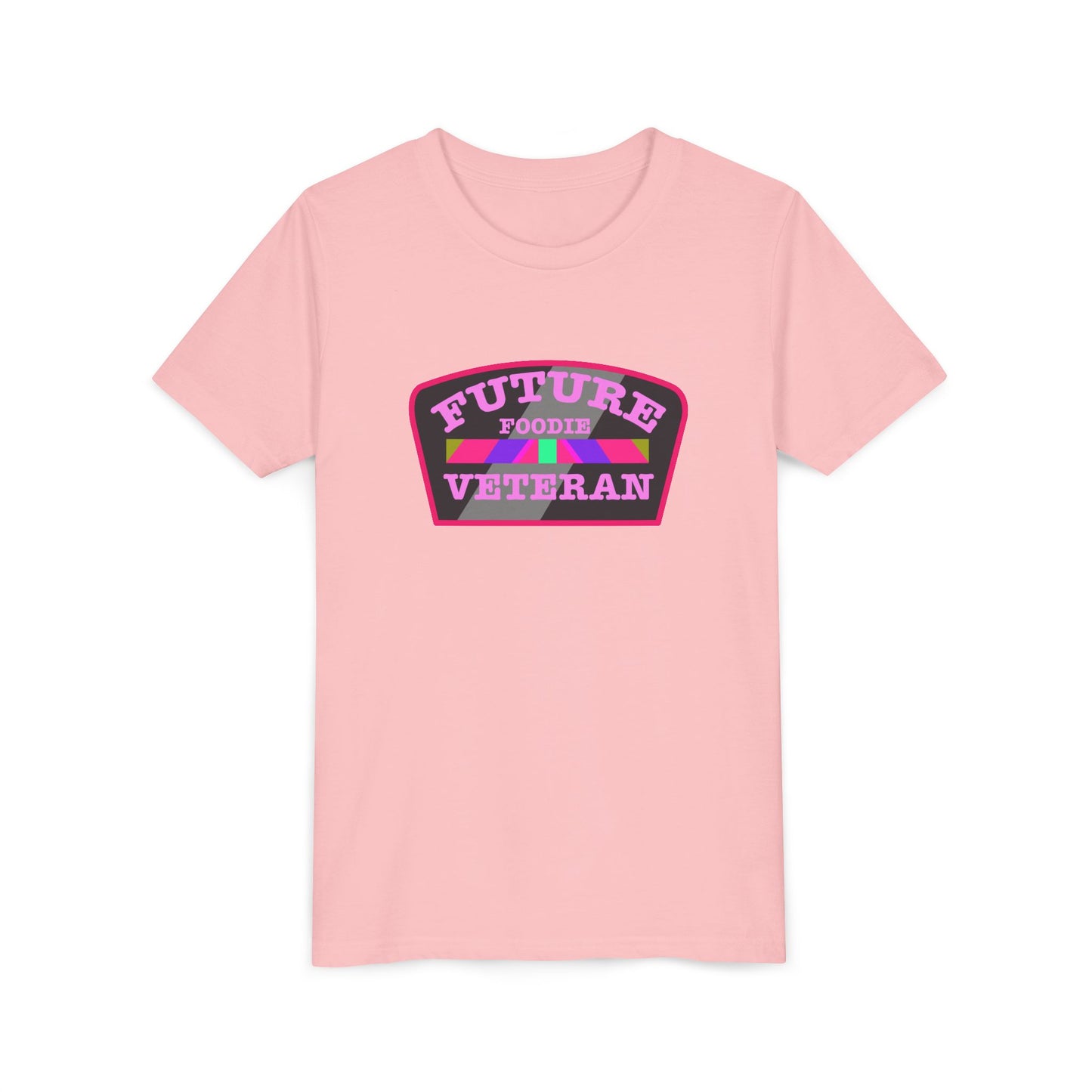 L.O.E.F Future Foodie Veteran Kids Tee Shirt (Pink)