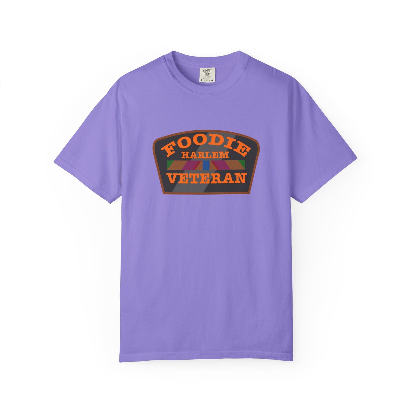 L.O.E.F Foodie Veteran HARLEM Unisex Tee Shirt (Orange)