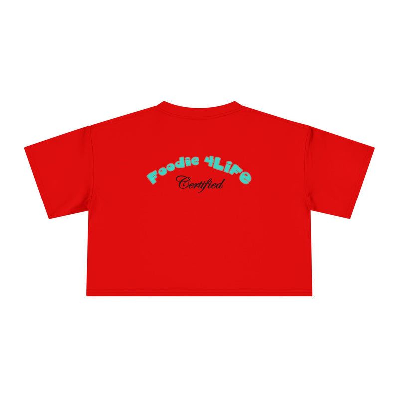 L.O.E.F Foodie 4Life Certified Crop Tee (Turquoise)