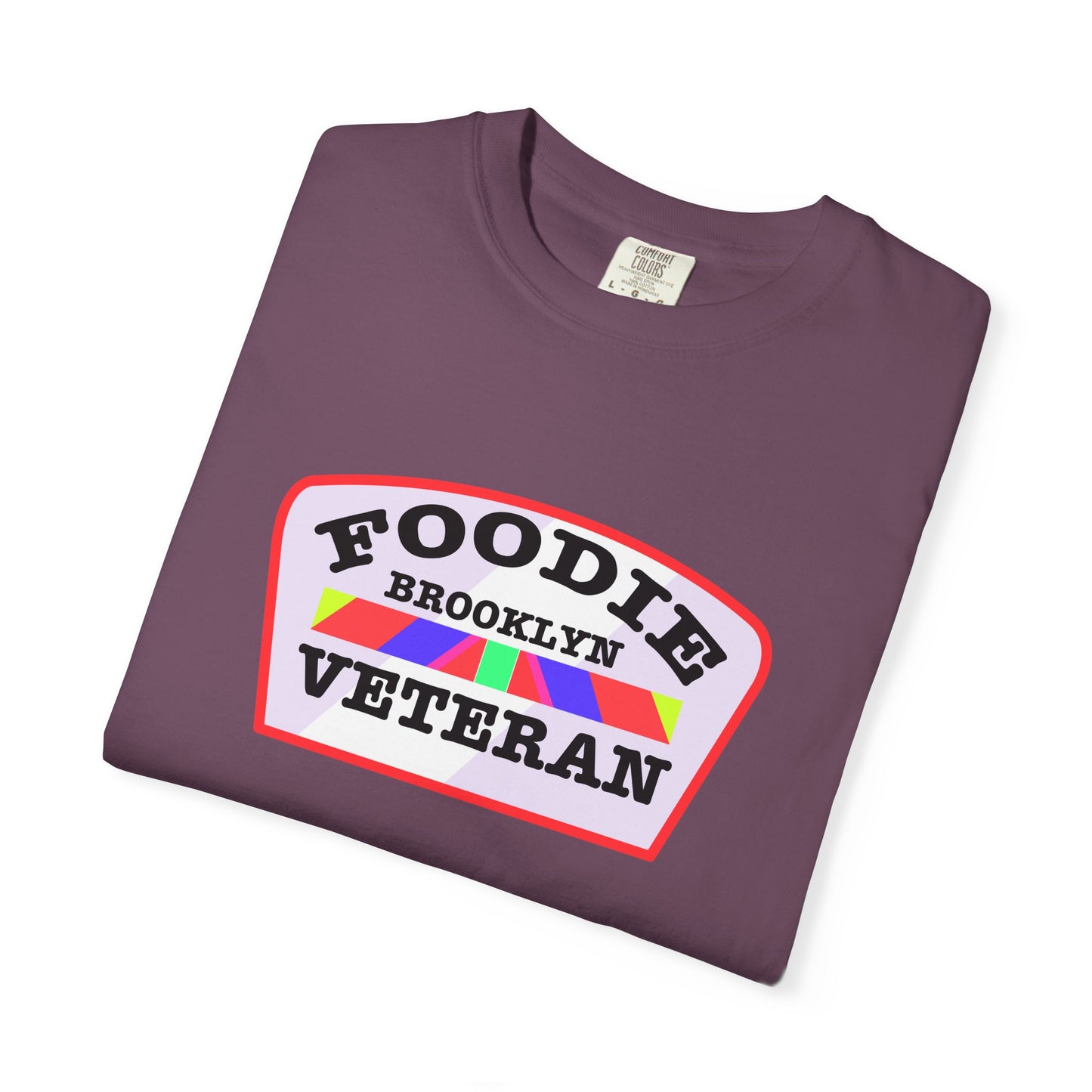 L.O.E.F Foodie Veteran BROOKLYN Unisex Tee Shirt (Soft Pink)