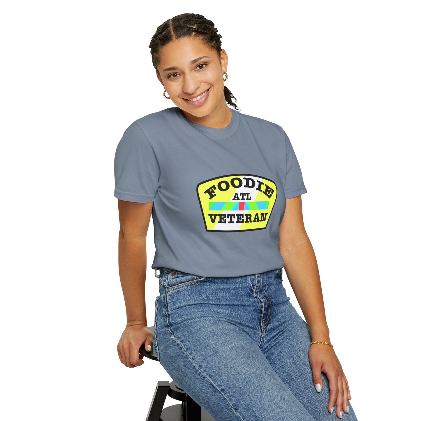 L.O.E.F Foodie Veteran ATL Unisex Tee Shirt (Yellow and Black)
