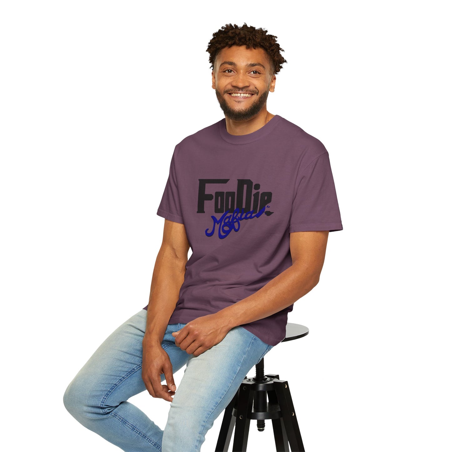 L.O.E.F Foodie Mafia Unisex Tee shirt (Dark Blue)