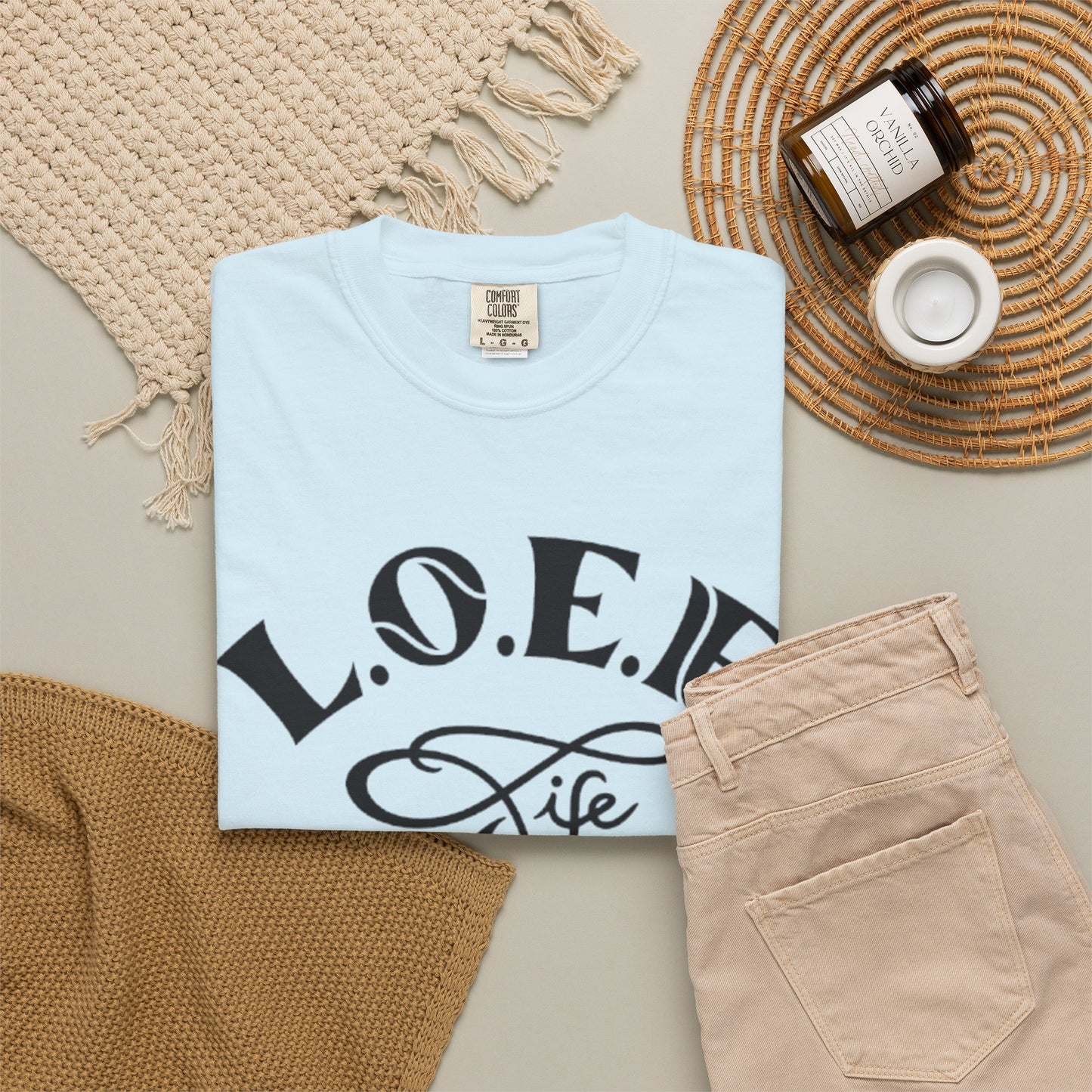 L.O.E.F Life Unisex Tee Shirt (Black)
