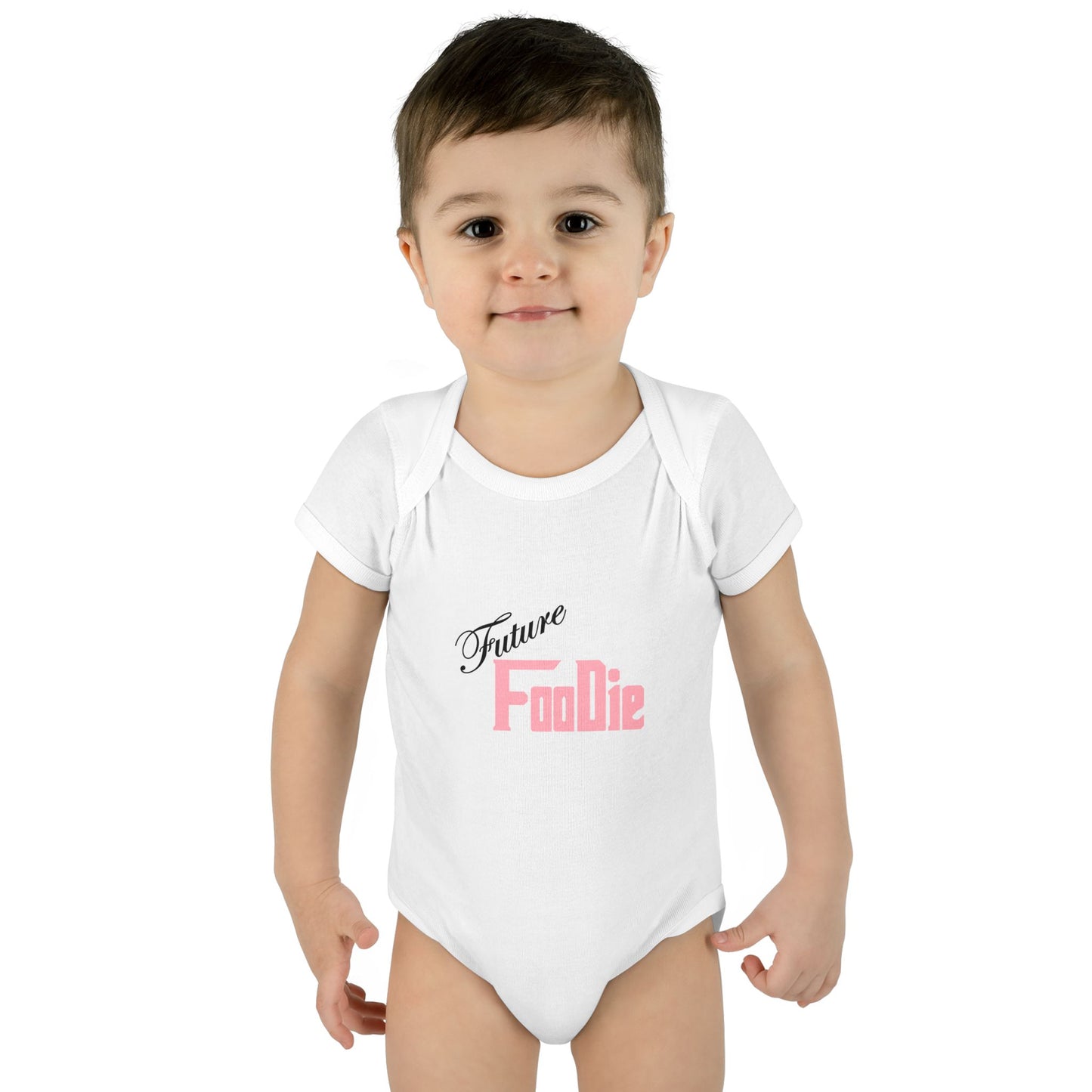 L.O.E.F Future Foodie Toddler Bodysuit (Soft Pink)