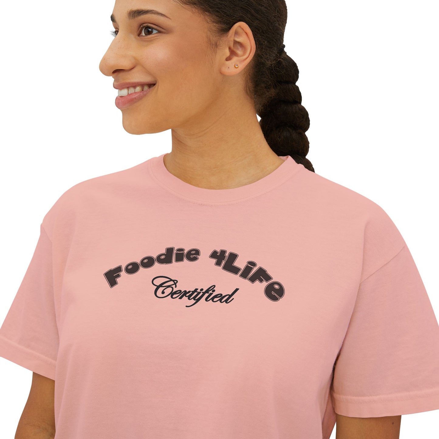 L.O.E.F Foodie 4Life Certified Boxy Tee (Black)