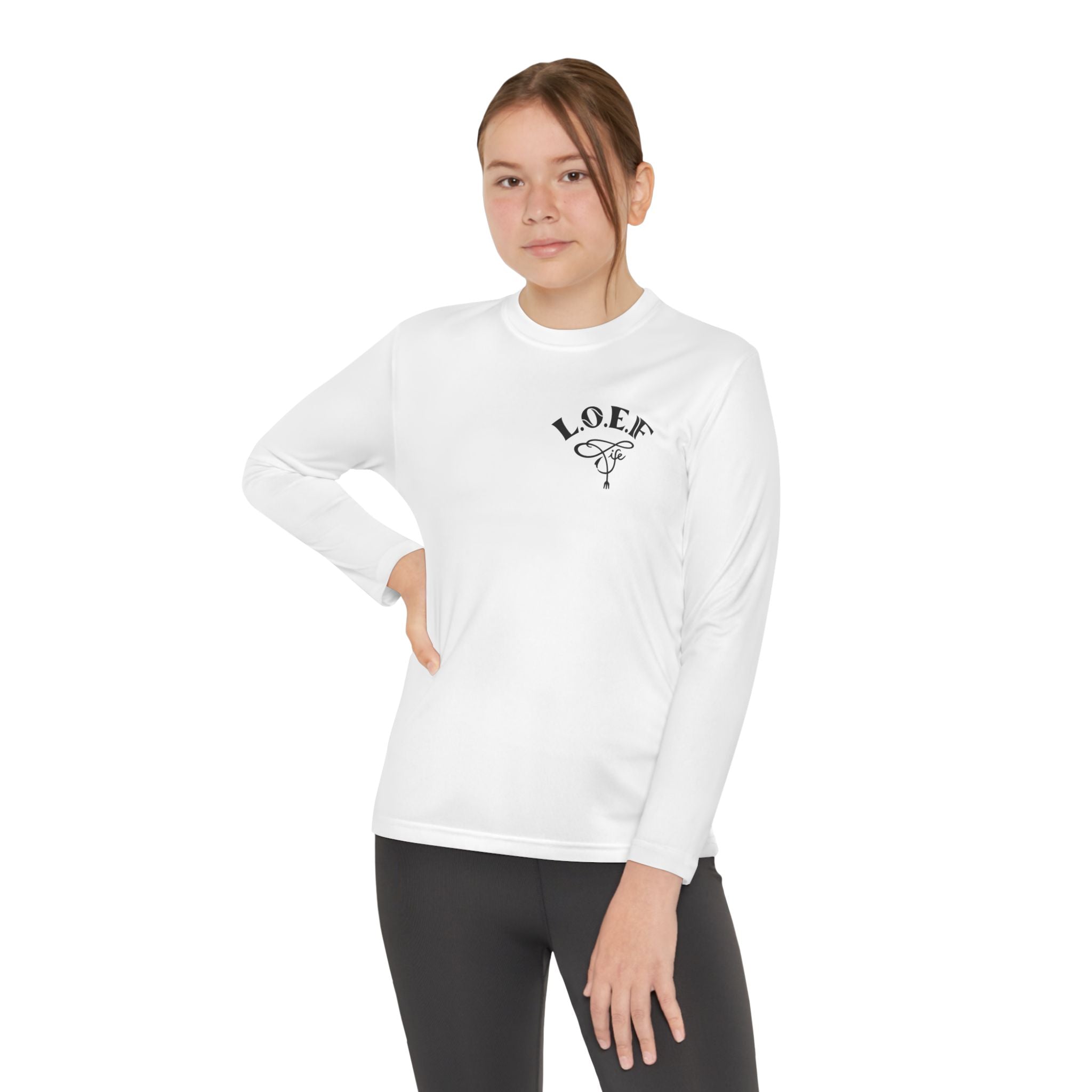 L.O.E.F Foodie 4Life Young Long Sleeve Tee  (Neon Green)