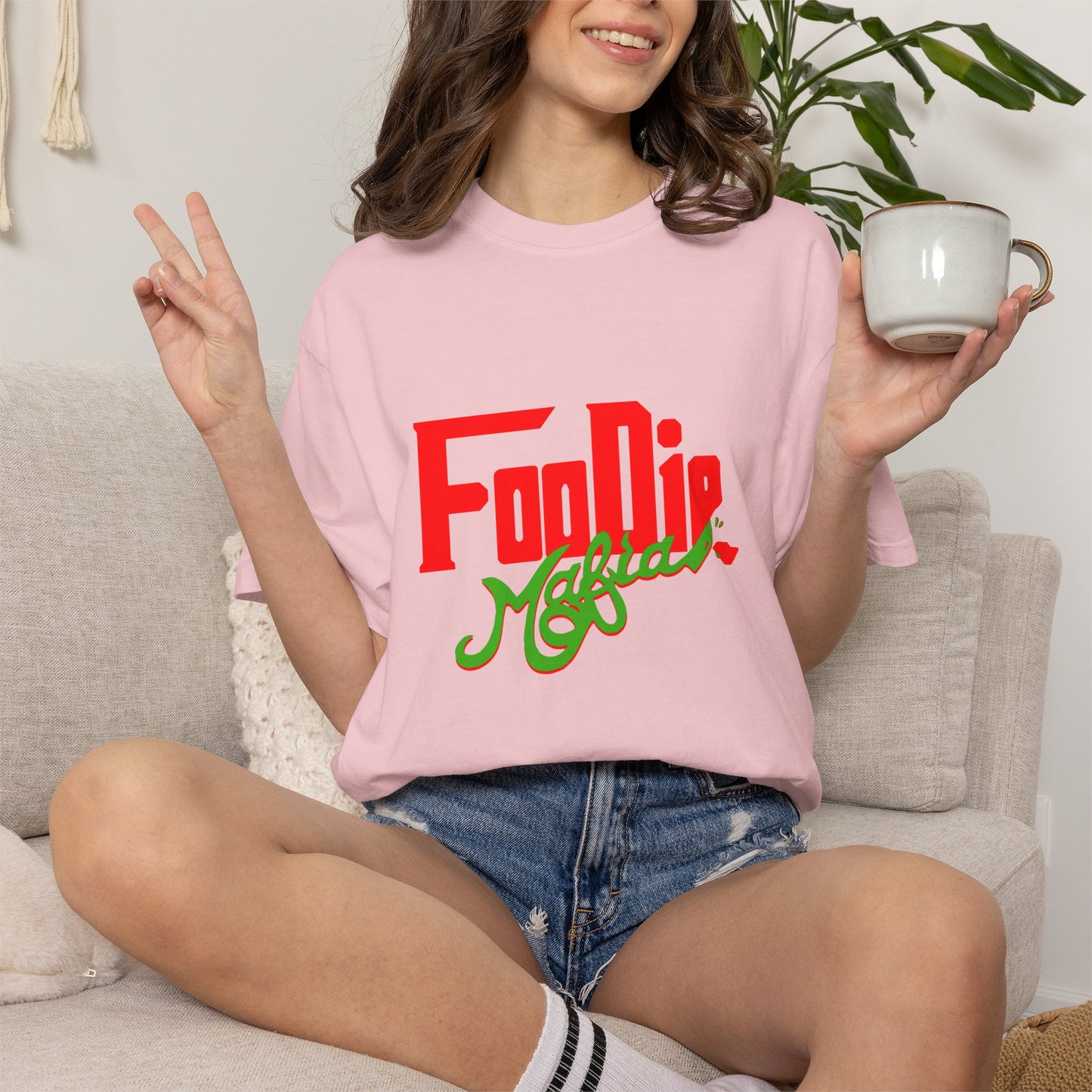 L.O.E.F Red Foodie Mafia Unisex Tee Shirt (Kelly Green)
