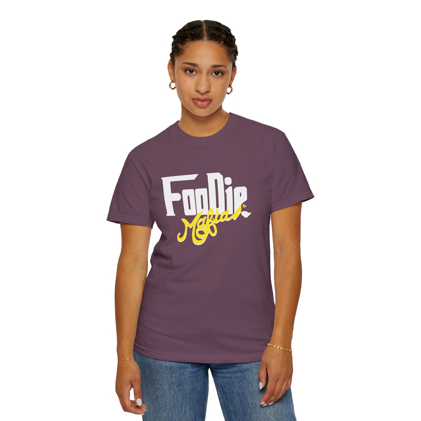 L.O.E.F Foodie Mafia Unisex Tee Shirt  (Yellow)